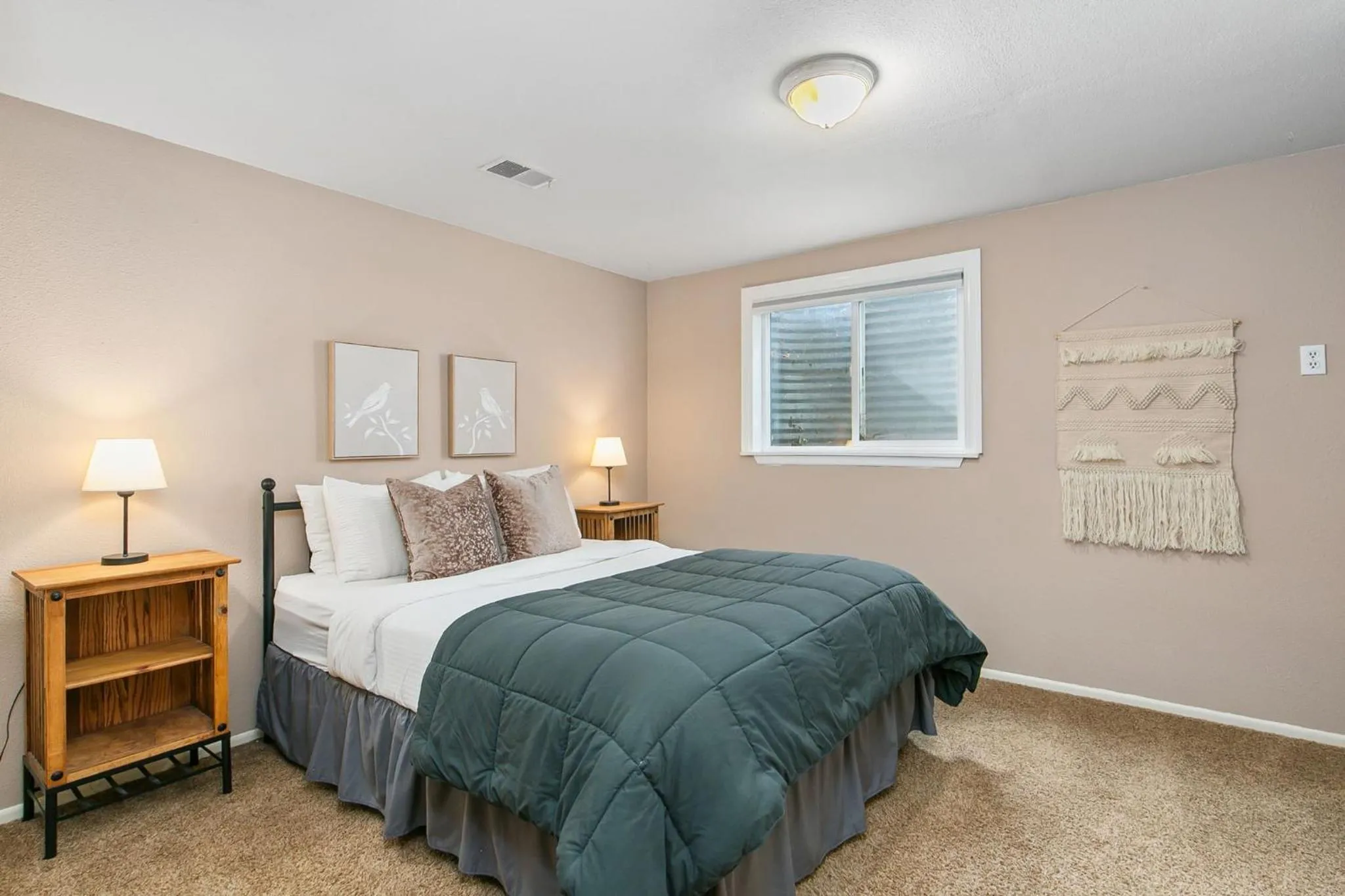 Bed in The Rustic Retreat, Pet Friendly with Fenced Yard