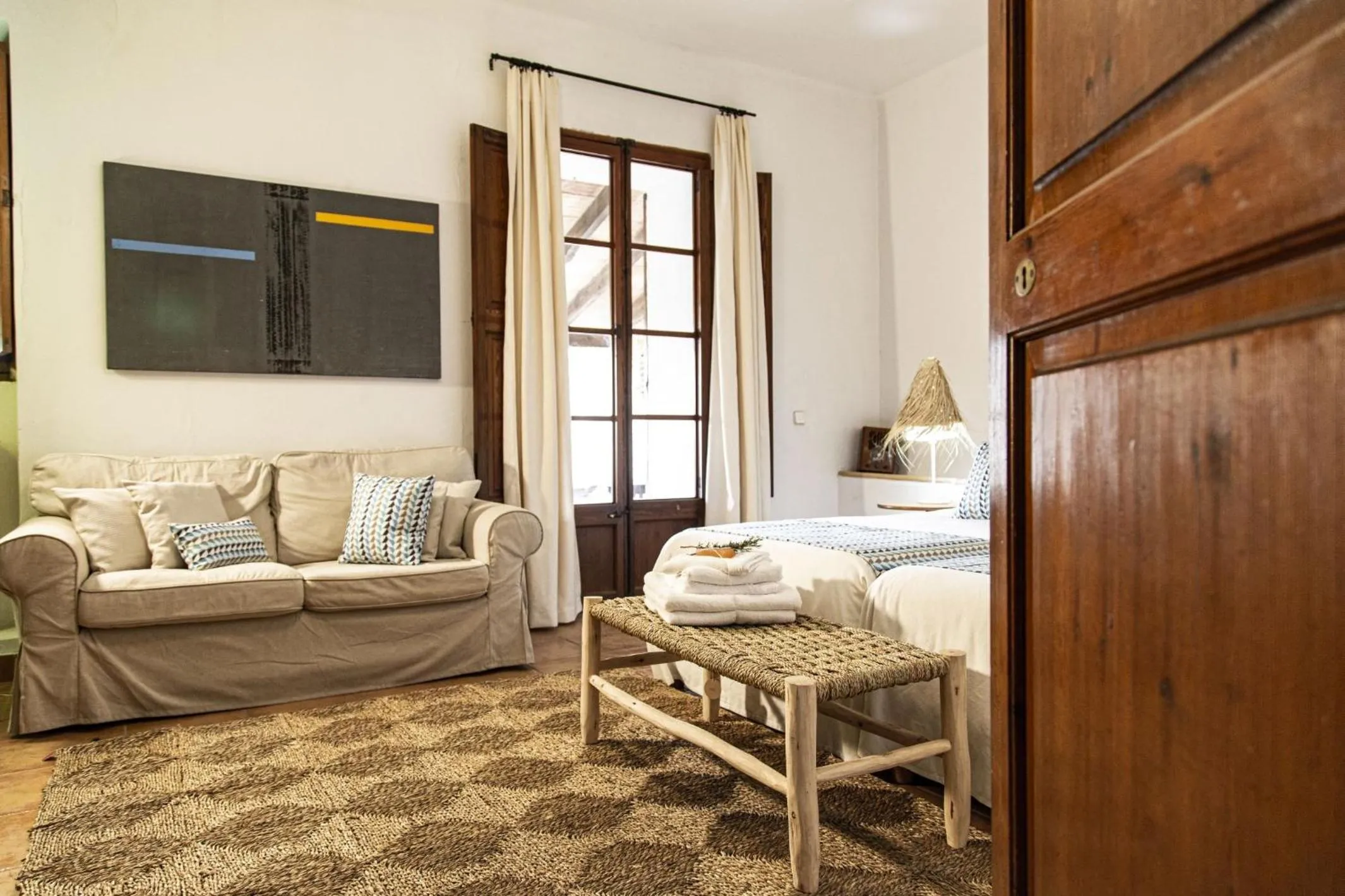 Bedroom, Bed in León de Sineu