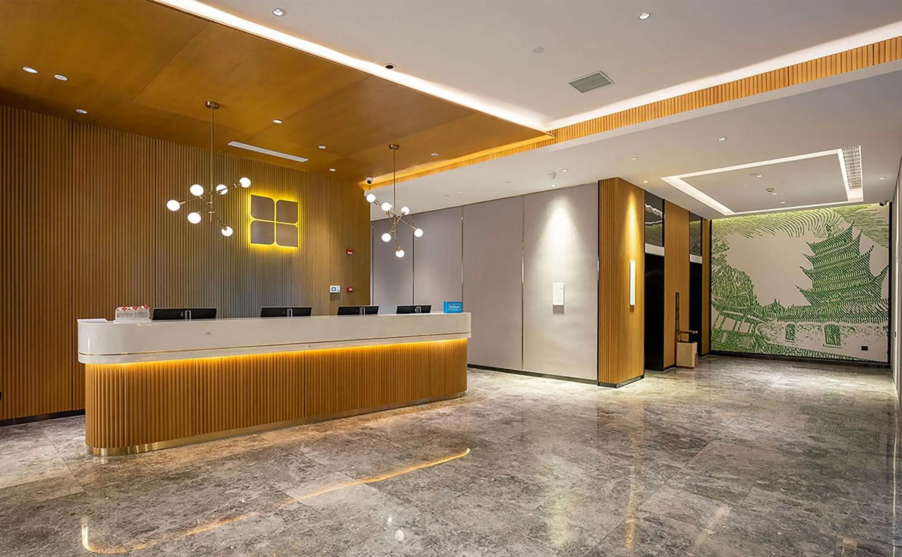 Lobby or reception in Hilton Garden Inn Nantong Xinghu Lobby or reception in Hilton Garden Inn Nantong Xinghu