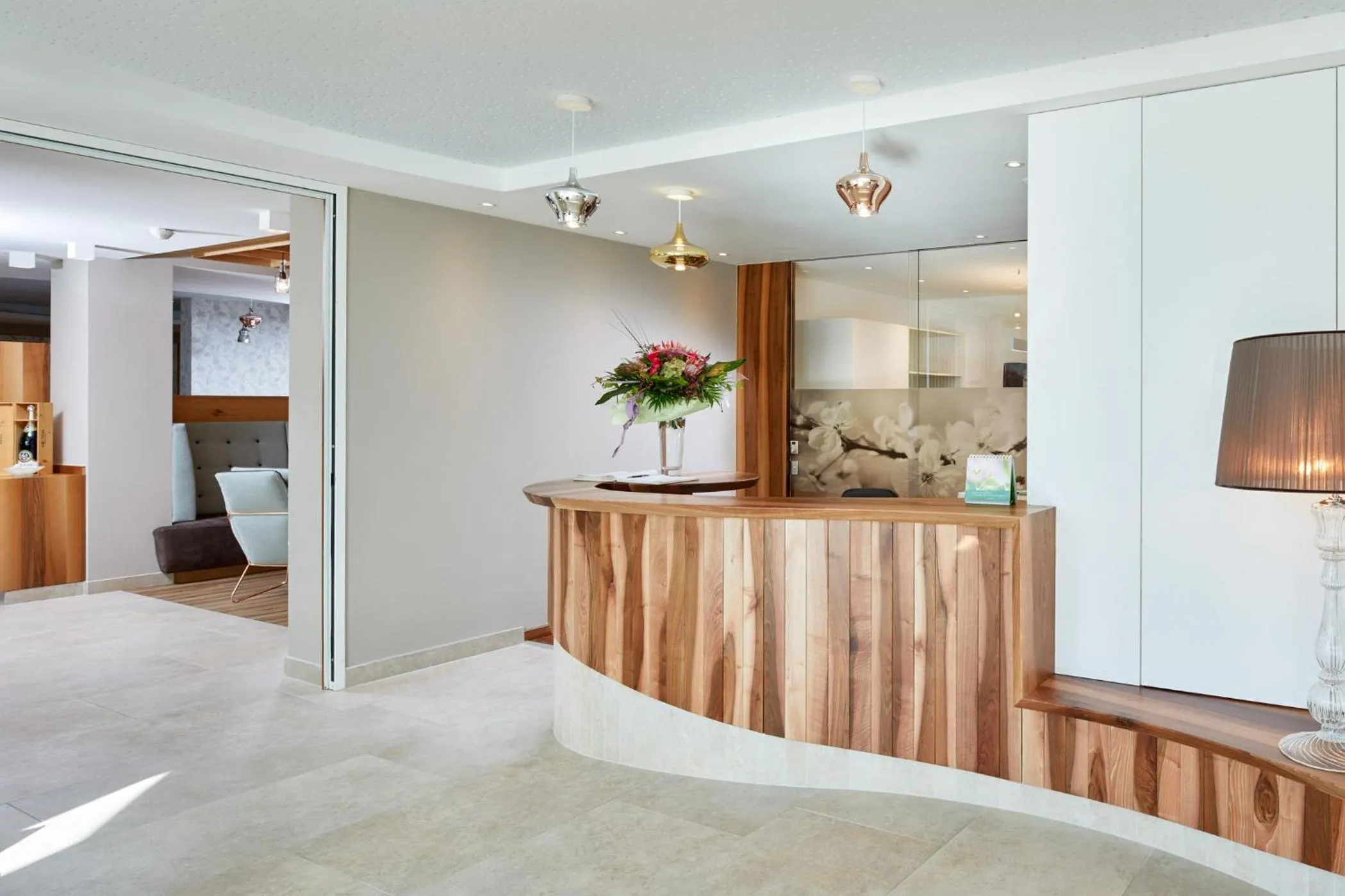 Lobby or reception in Hotel Paradies