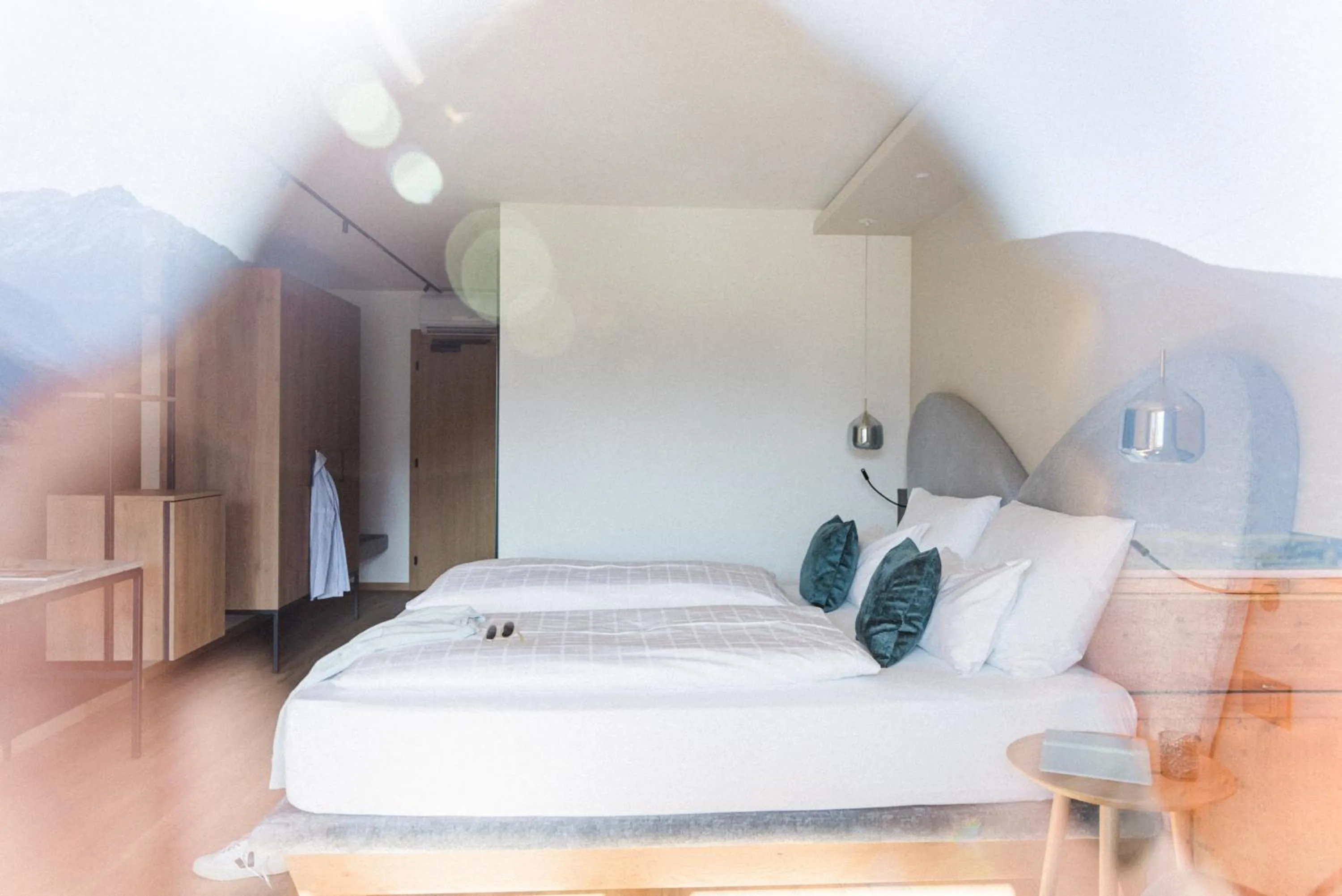 Bed in Hotel Paradies