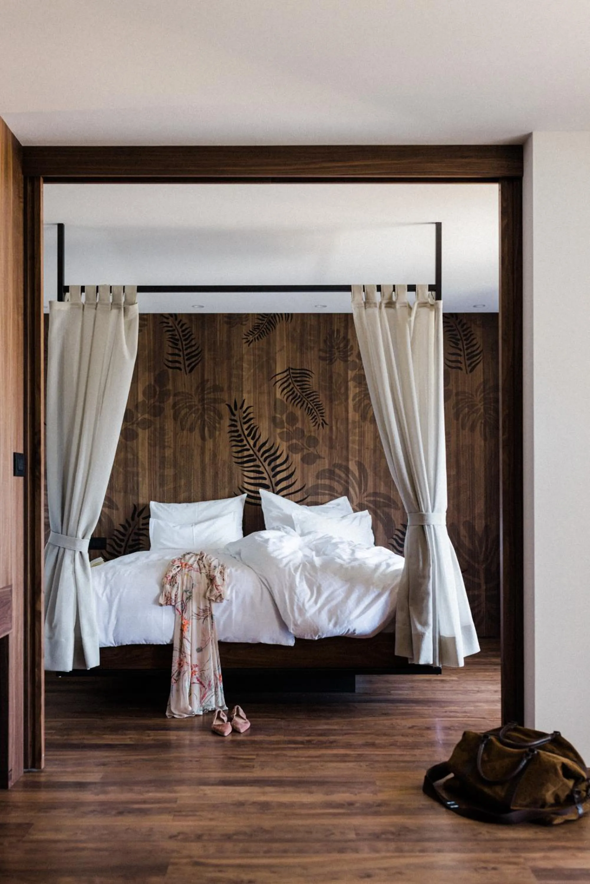 Bed in Hotel Paradies