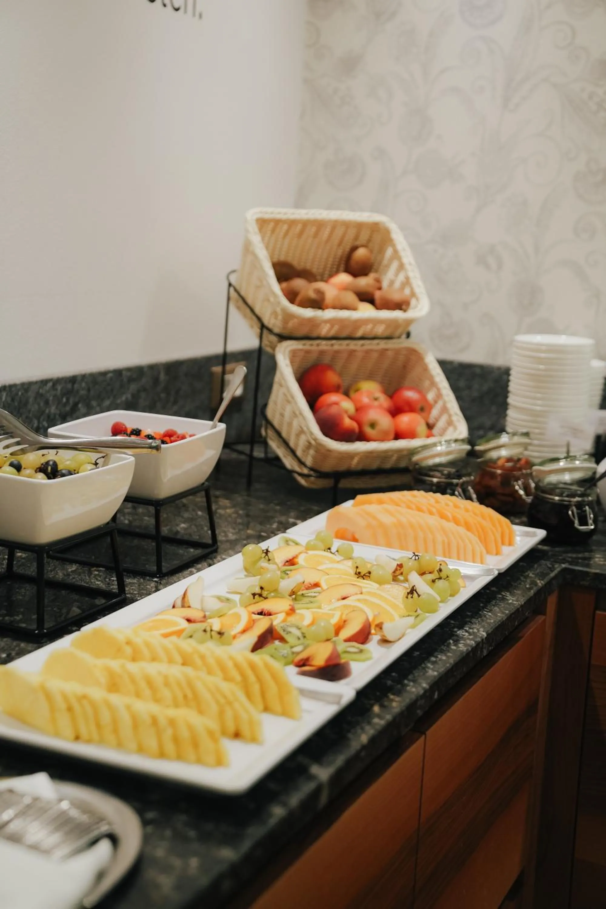 Buffet breakfast in Hotel Paradies