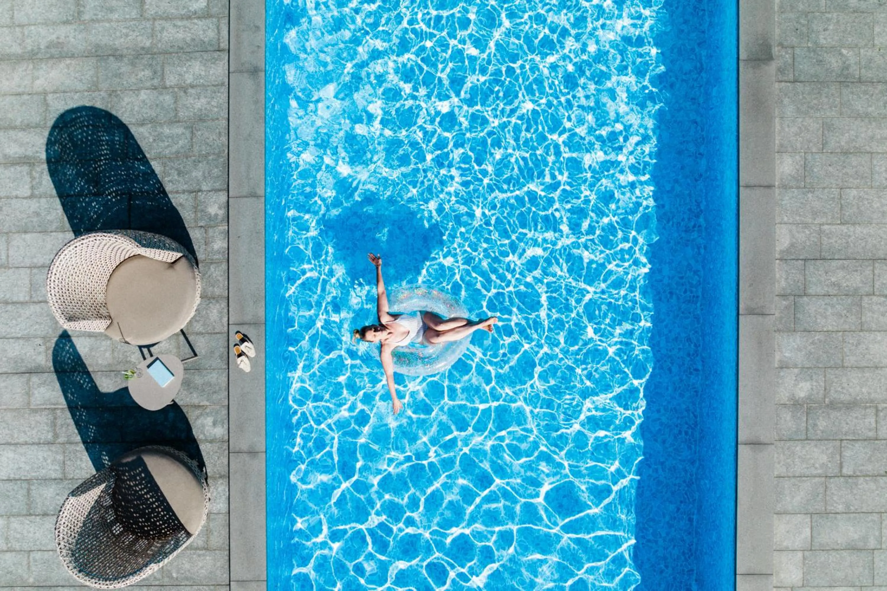 Swimming pool in Hotel Paradies