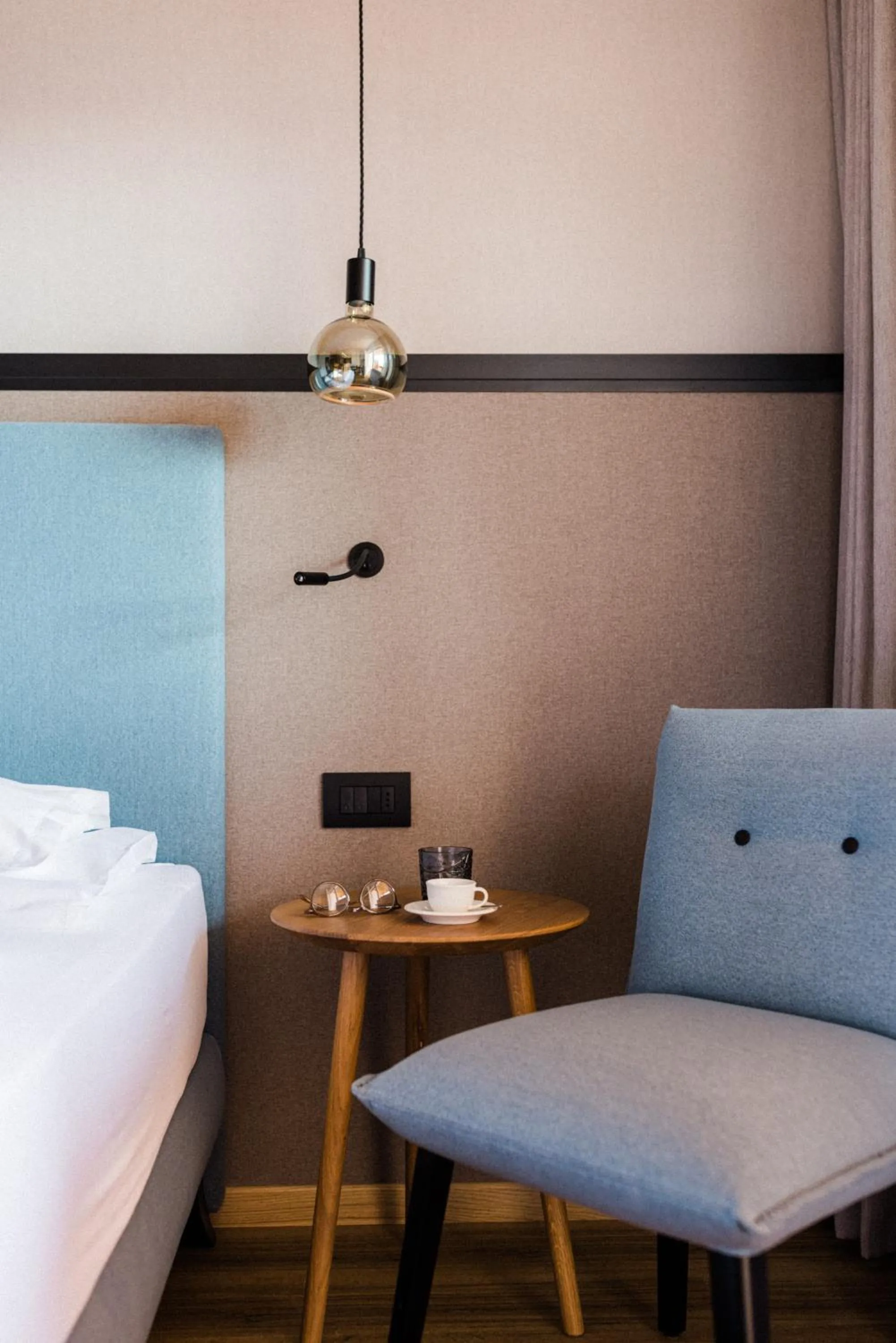Seating area, Bed in Hotel Paradies