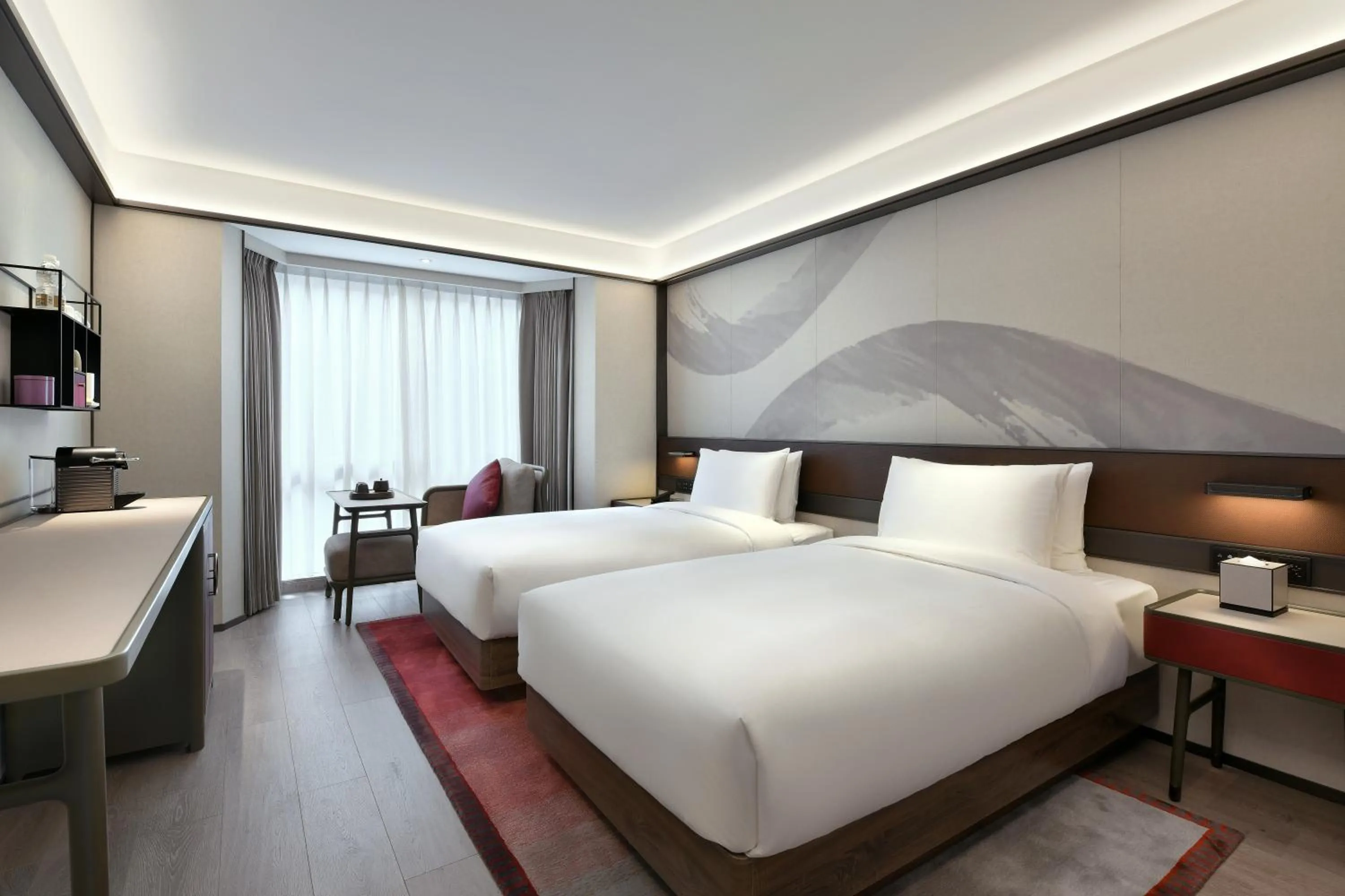Bedroom, Bed in JOYA Hotel Shanghai Jiading
