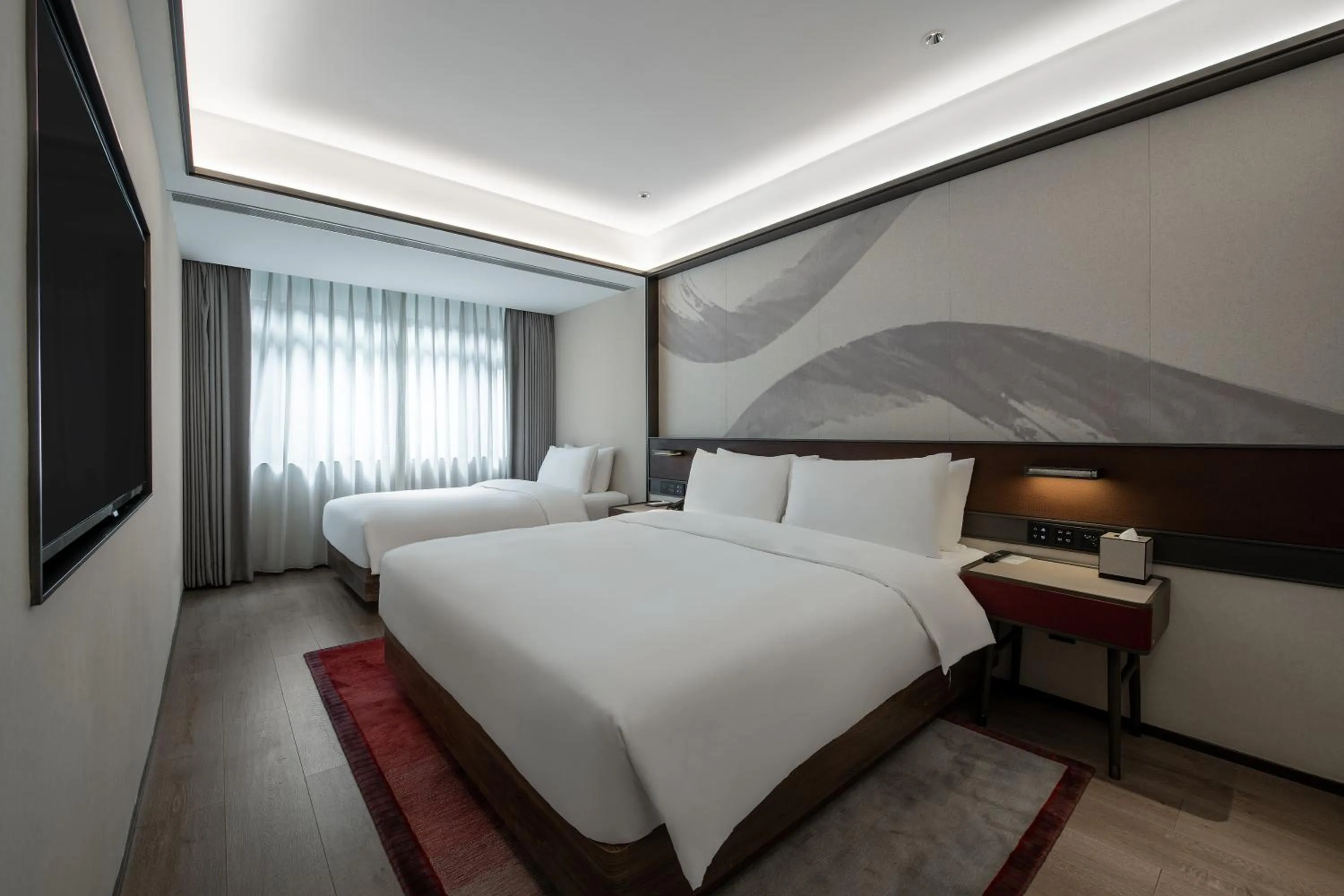Bedroom, Bed in JOYA Hotel Shanghai Jiading