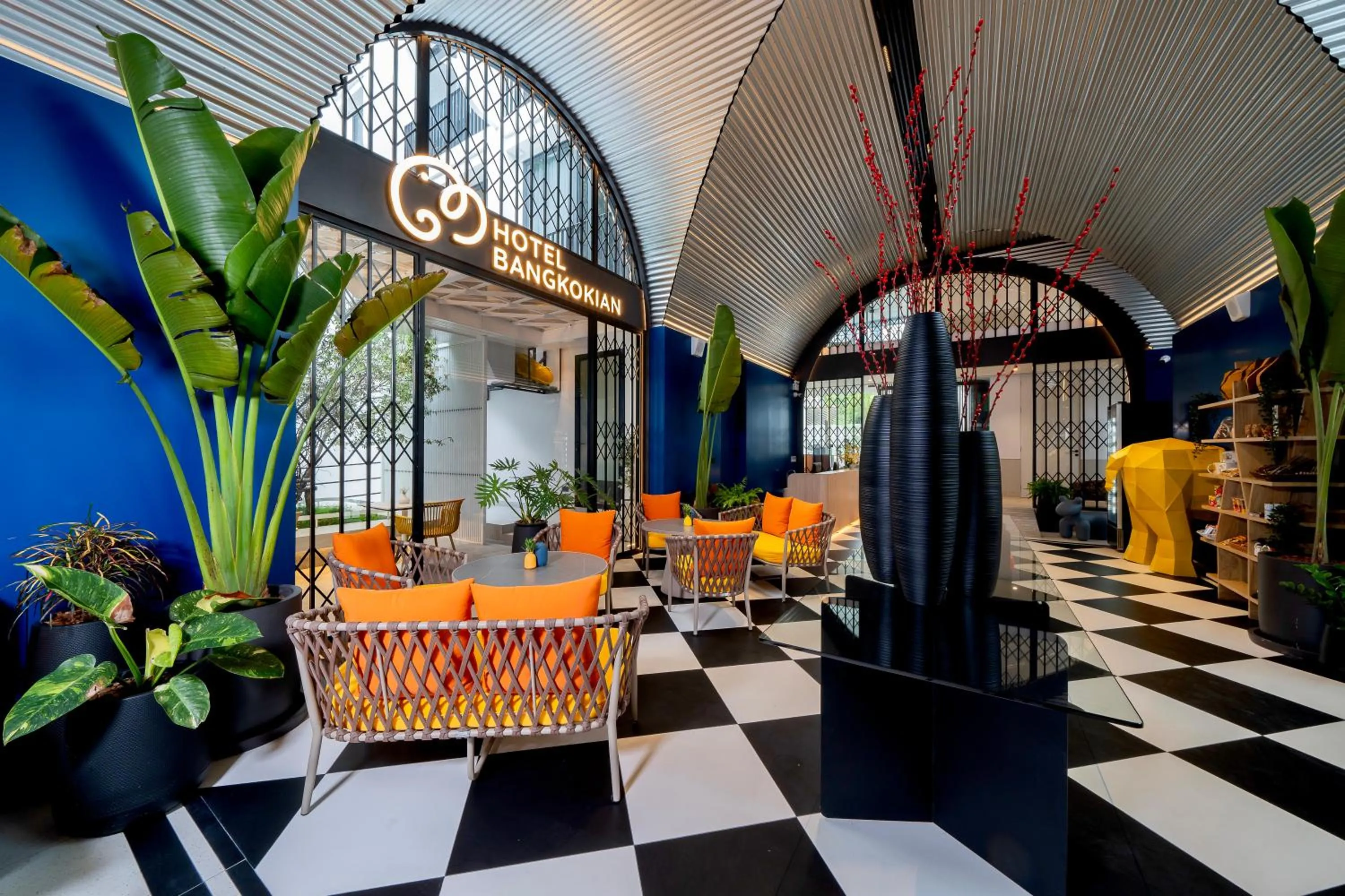 Seating area in Hotel Bangkokian