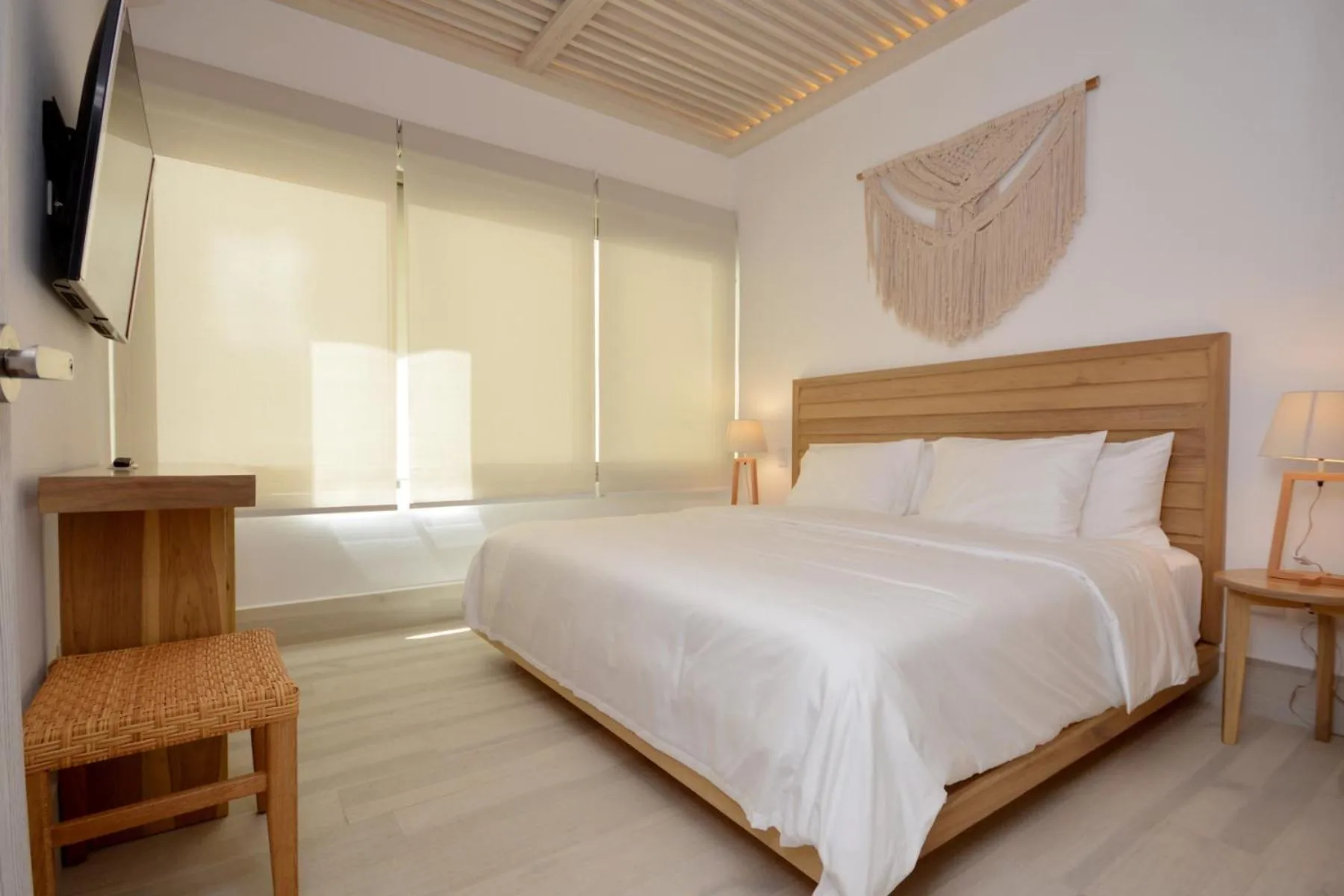 Bed in Mayan Monk Suites