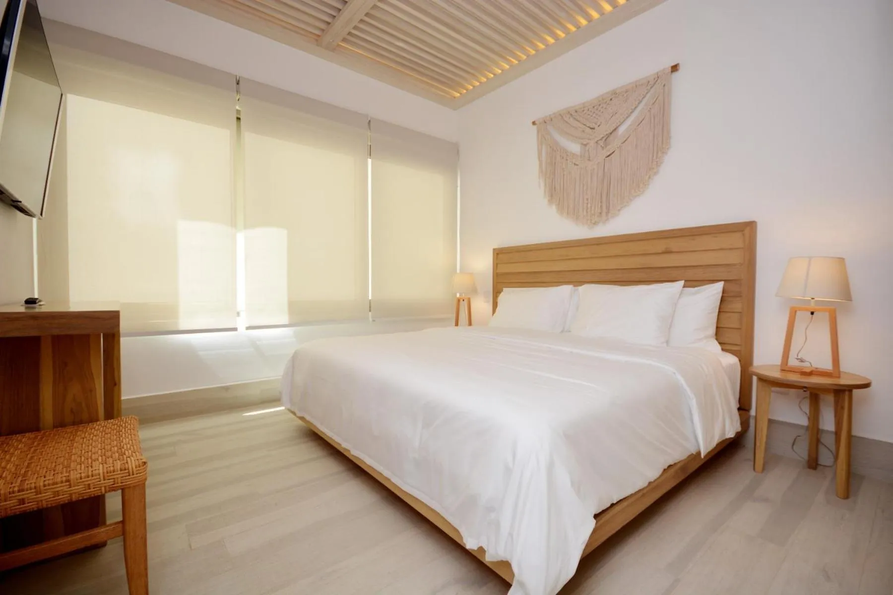 Bed in Mayan Monk Suites