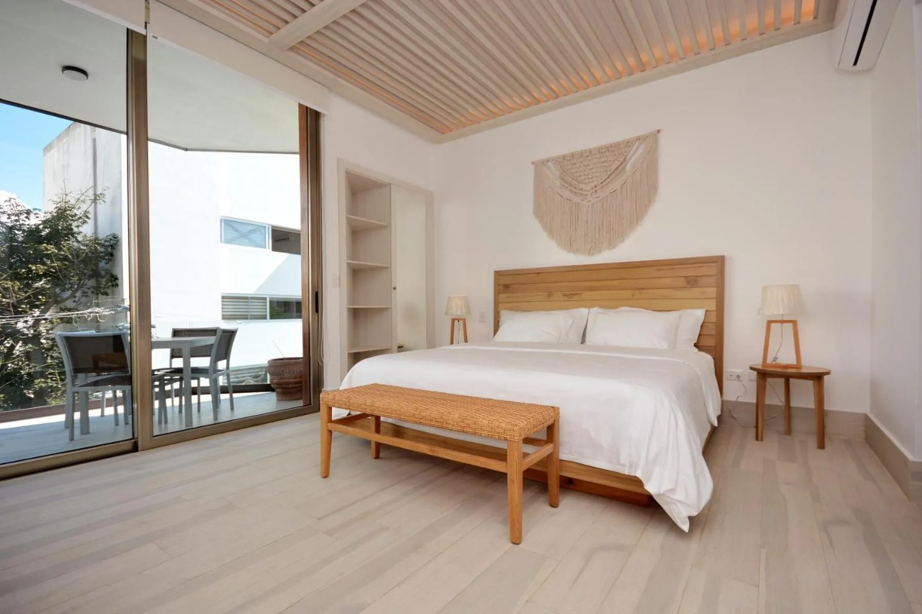 Bed in Mayan Monk Suites