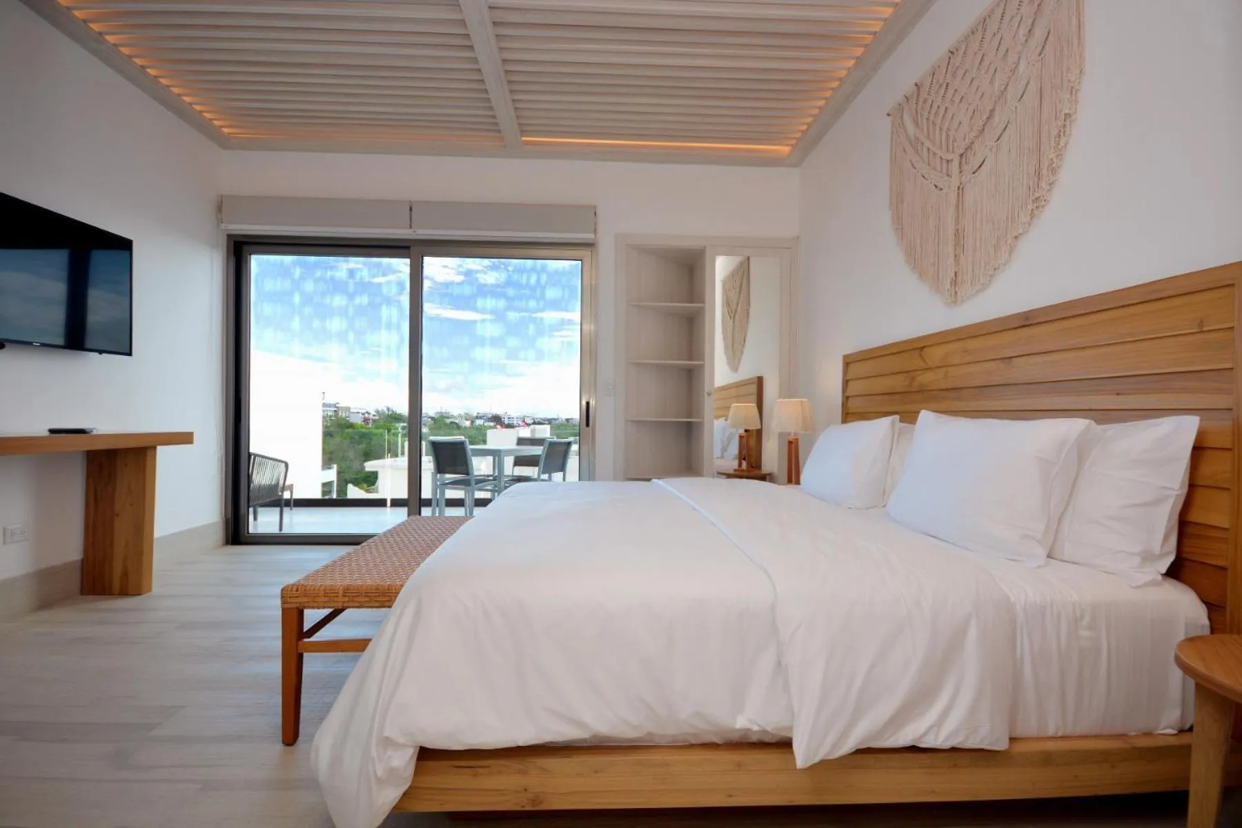 Bed in Mayan Monk Suites