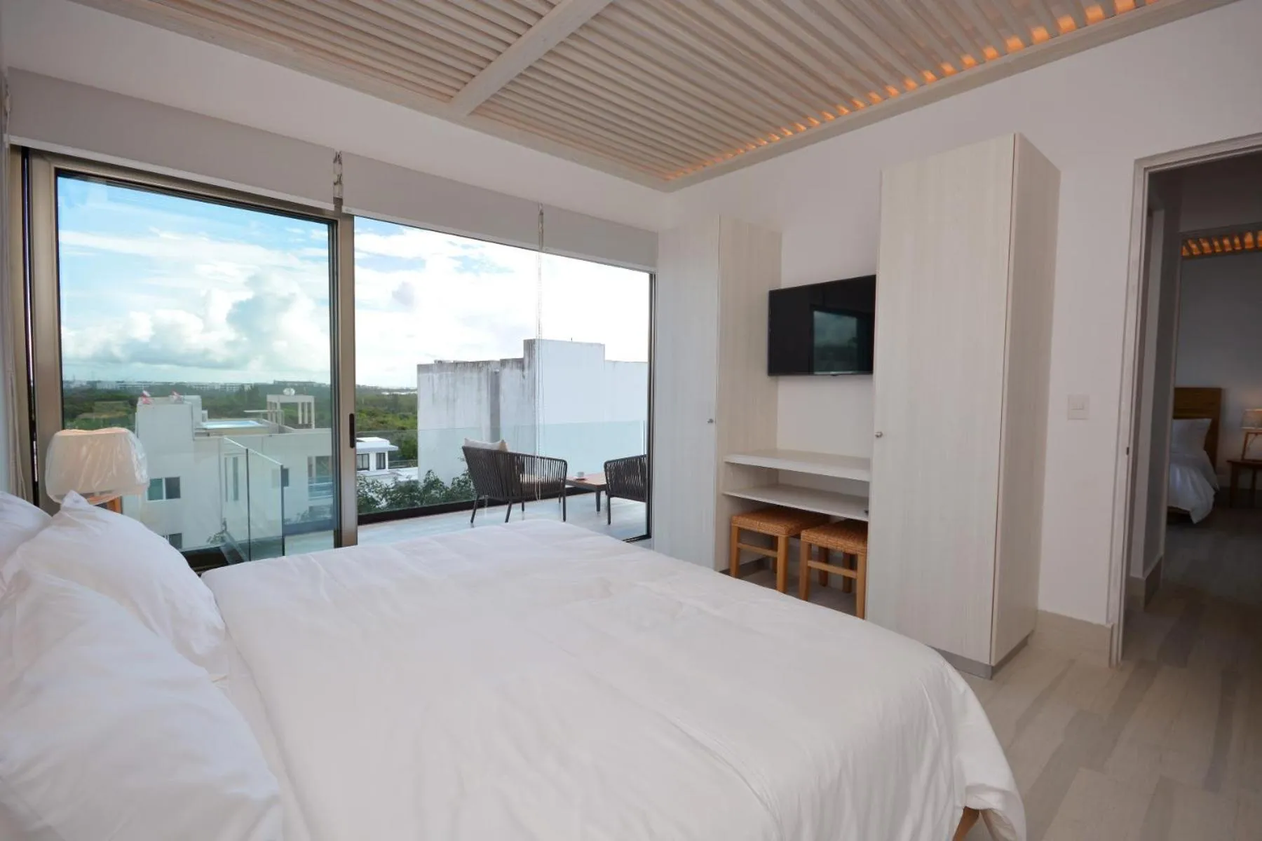 Bed in Mayan Monk Suites