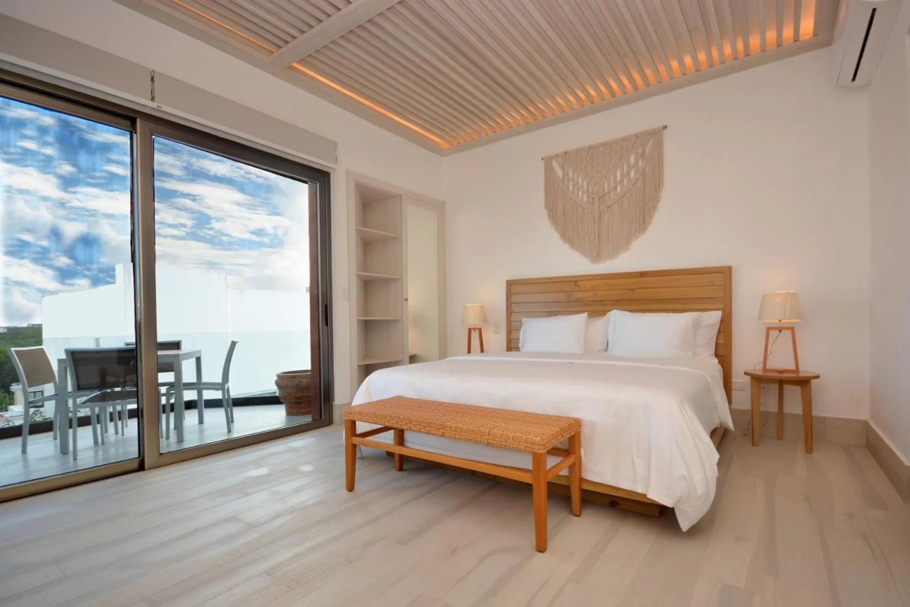 Bed in Mayan Monk Suites