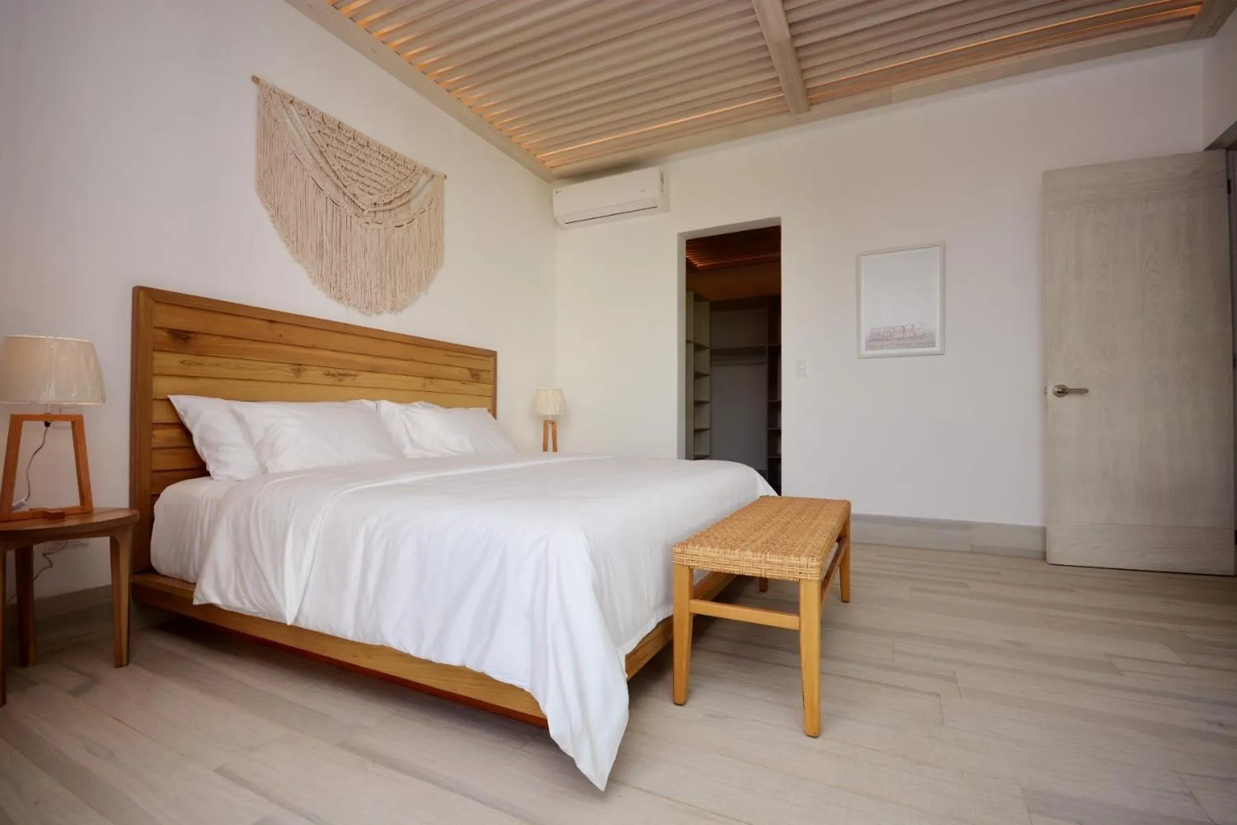 Bed in Mayan Monk Suites
