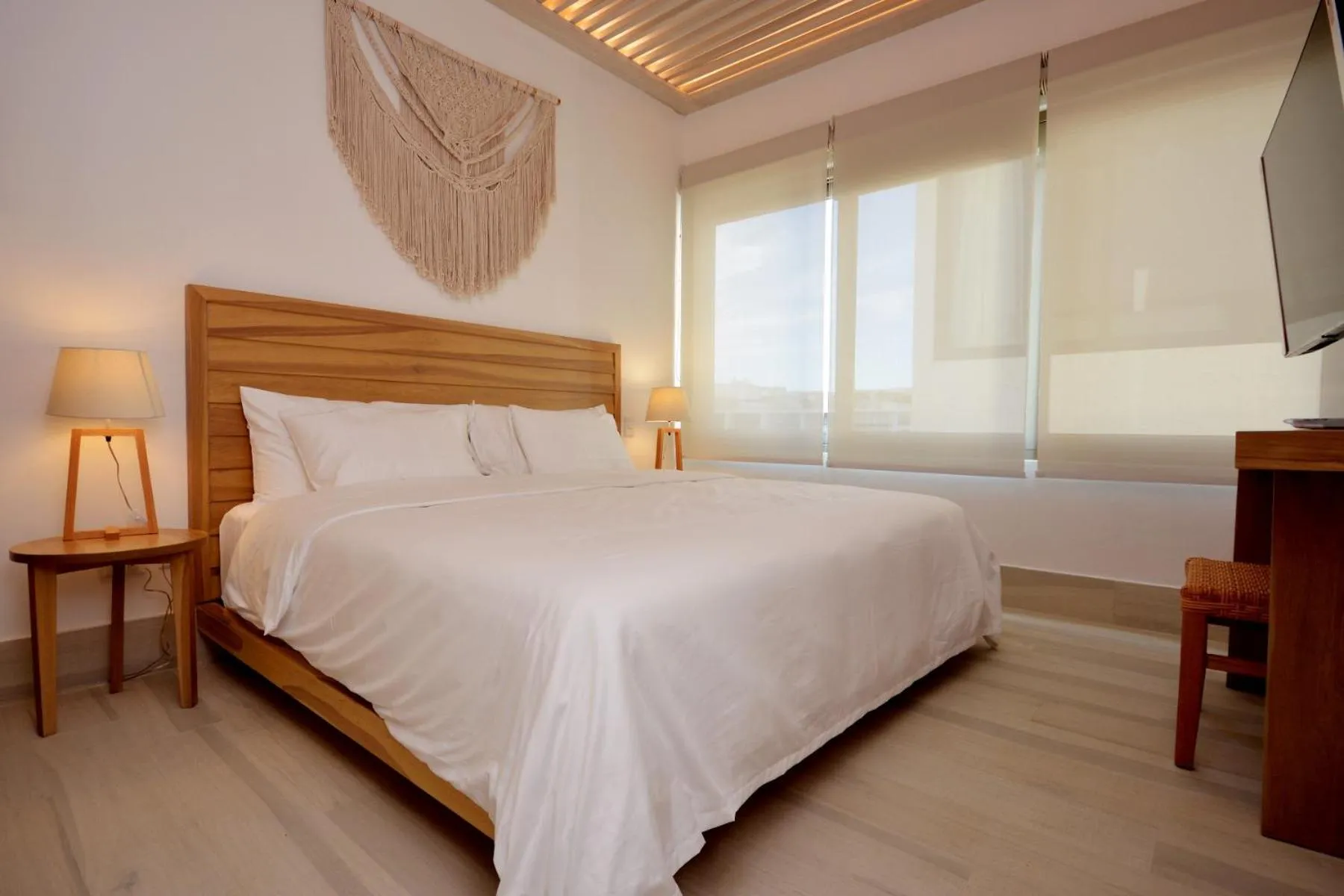 Bed in Mayan Monk Suites