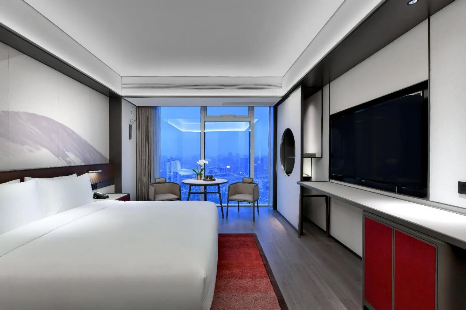 Photo of the whole room, Bed in JOYA Hangzhou Qianjiang New Town