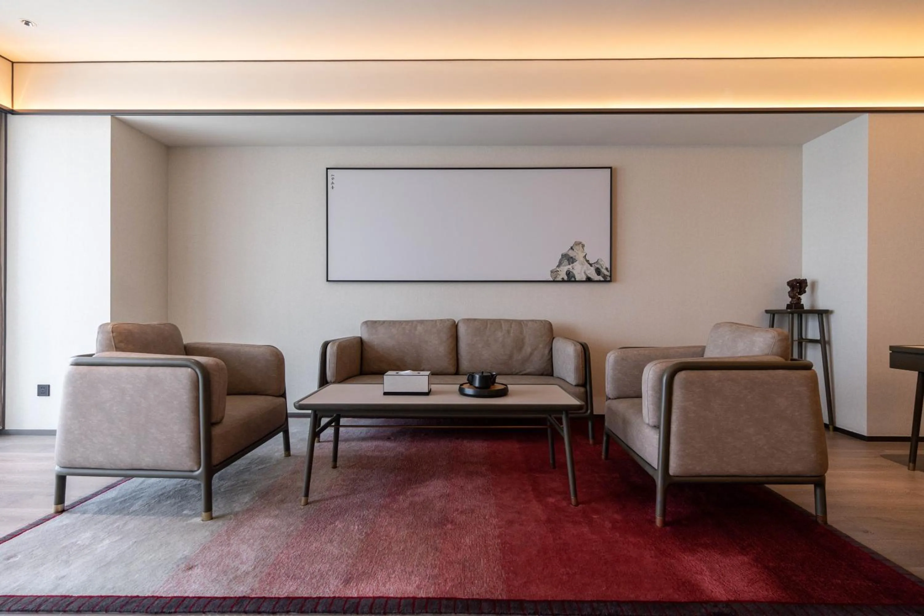 Seating area in JOYA Hangzhou Qianjiang New Town