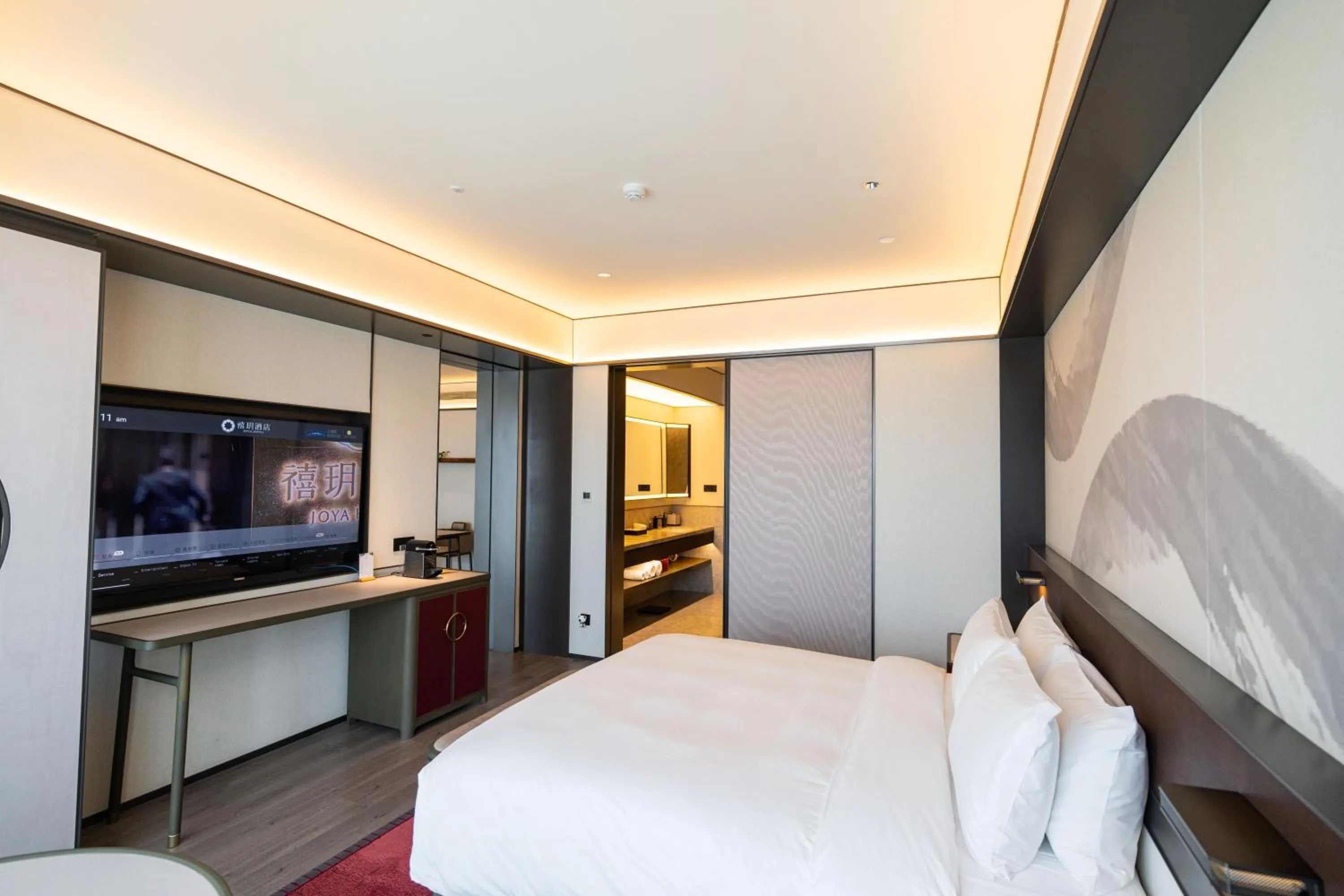 Bed in JOYA Hangzhou Qianjiang New Town