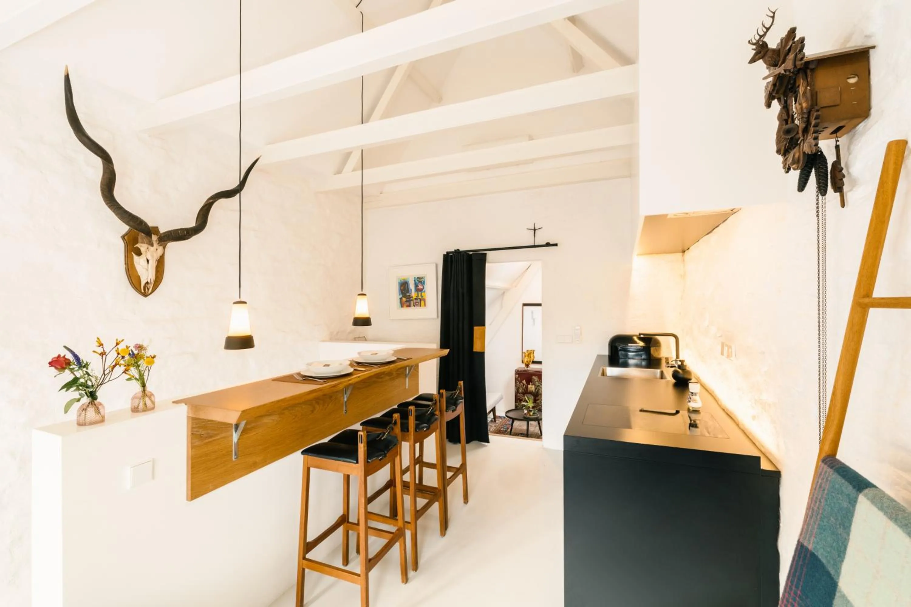 Kitchen or kitchenette in Boutique Hotel Goud En Zilver