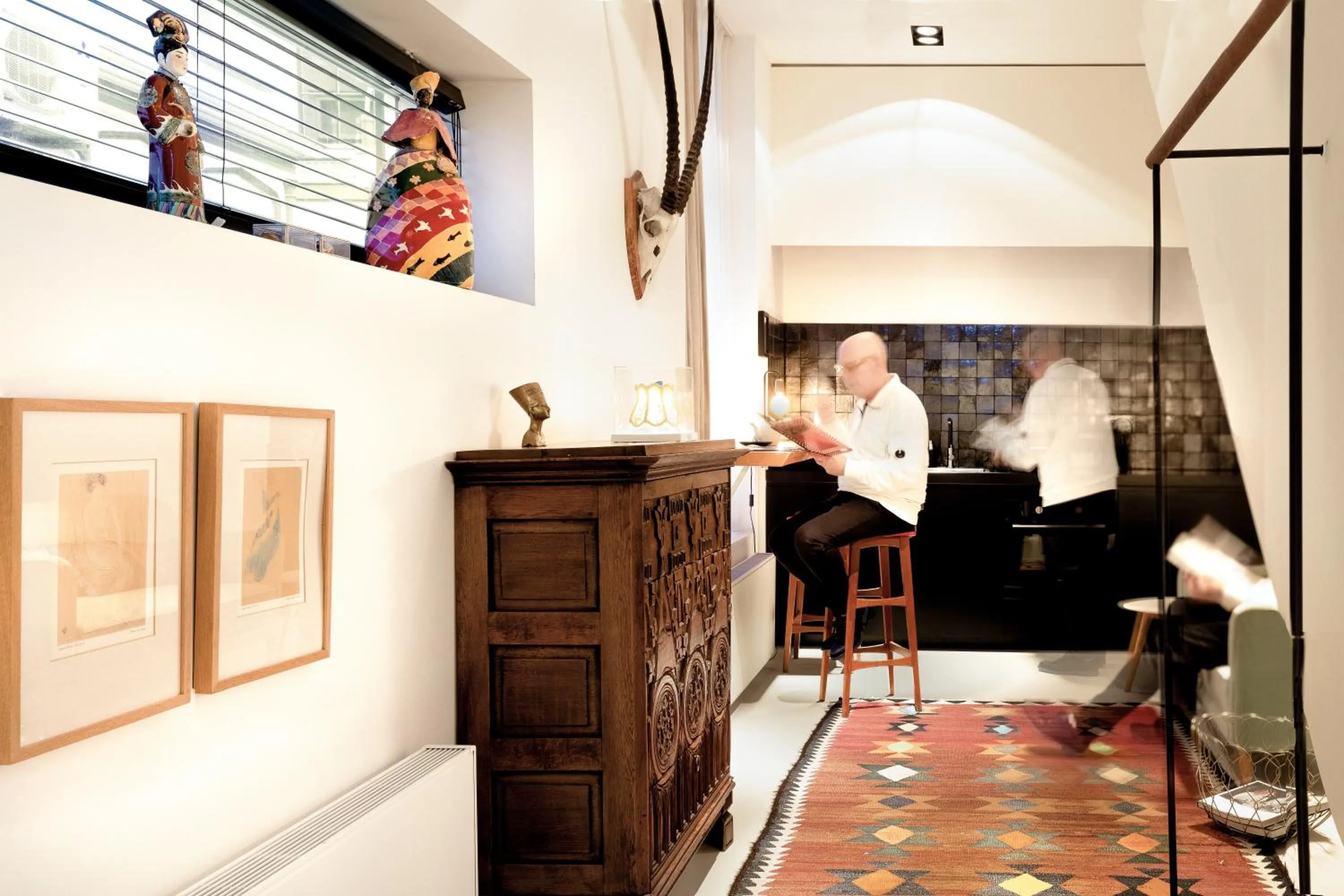 Kitchen or kitchenette in Boutique Hotel Goud En Zilver