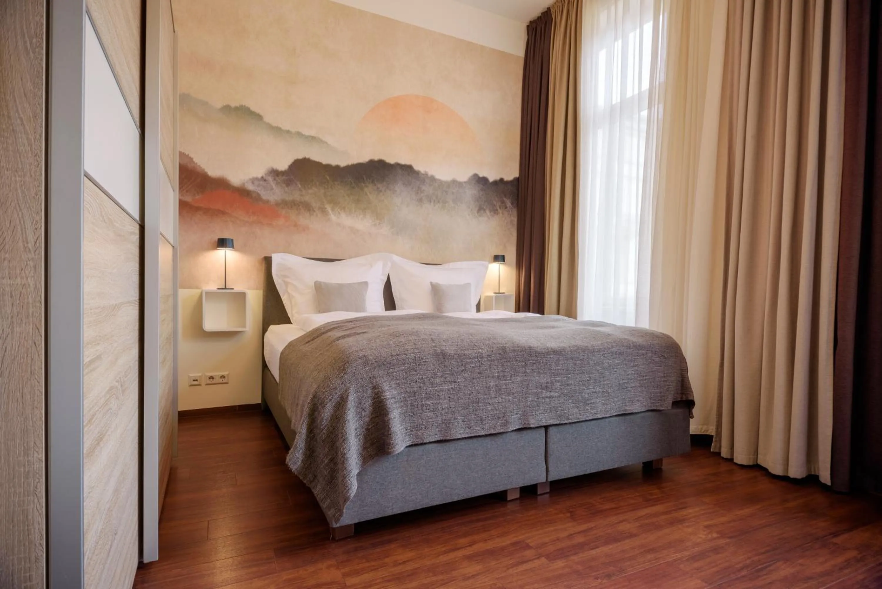 Bedroom, Bed in Boardinghouse Luise 5