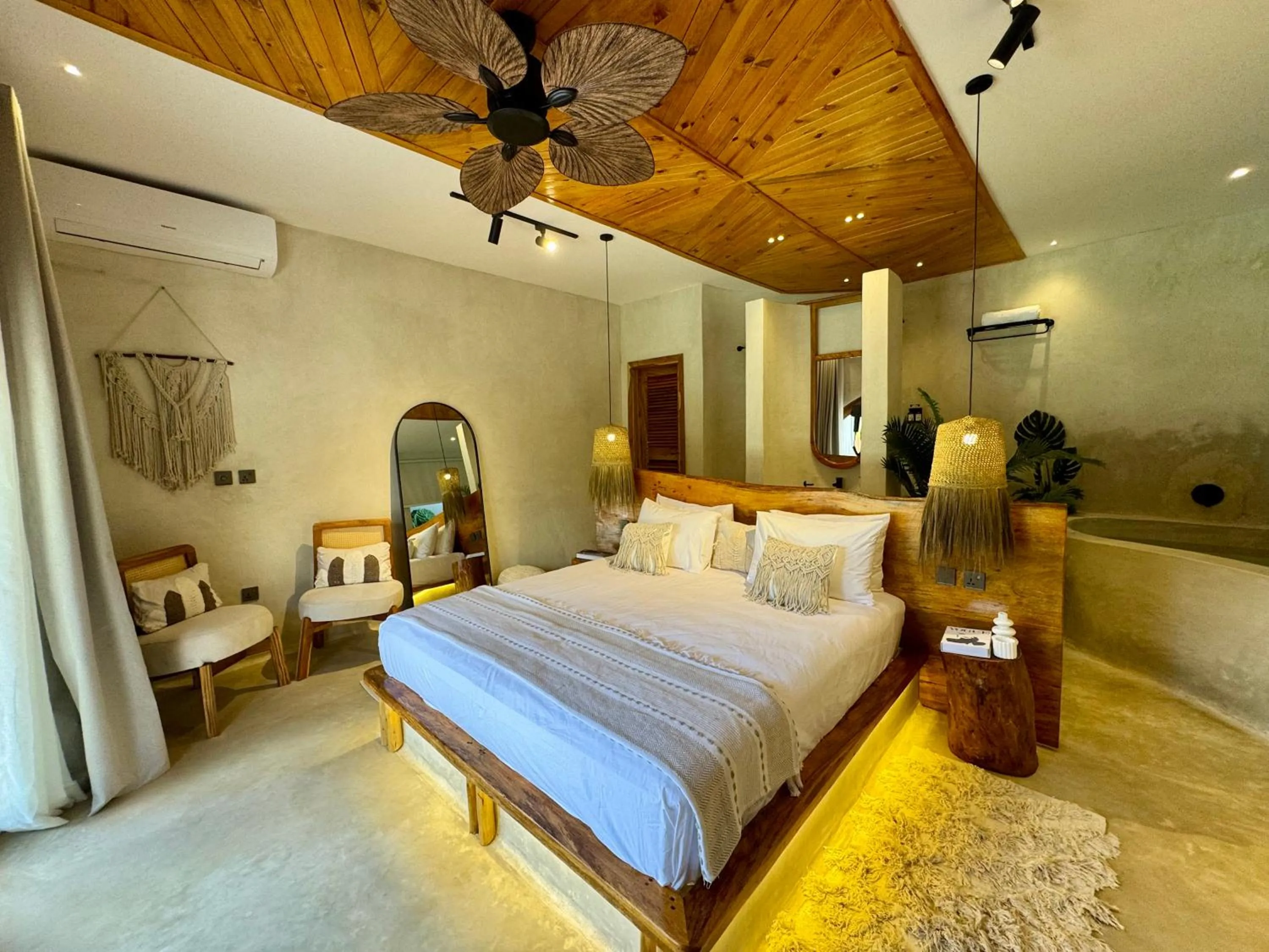 Bed in Kai Zanzibar Hotel and Spa