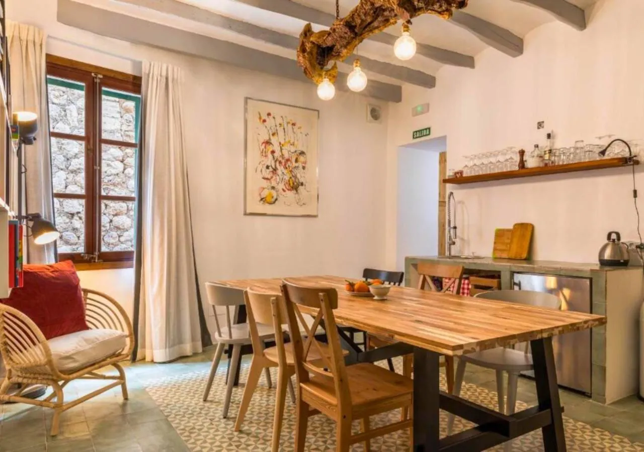 Kitchen or kitchenette in Solleric Petit Hotel