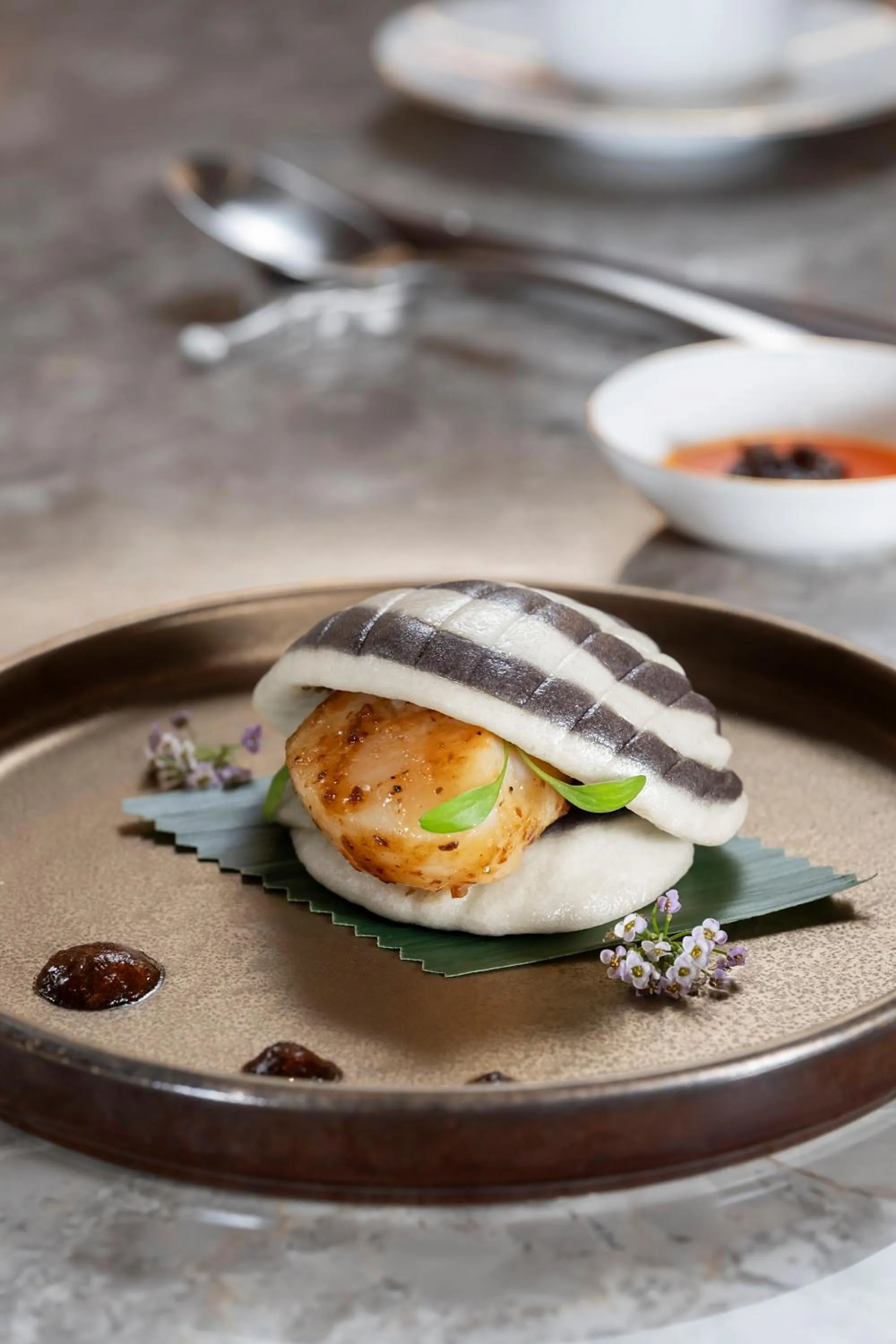 Food close-up in Dorsett Hotel Canary Wharf