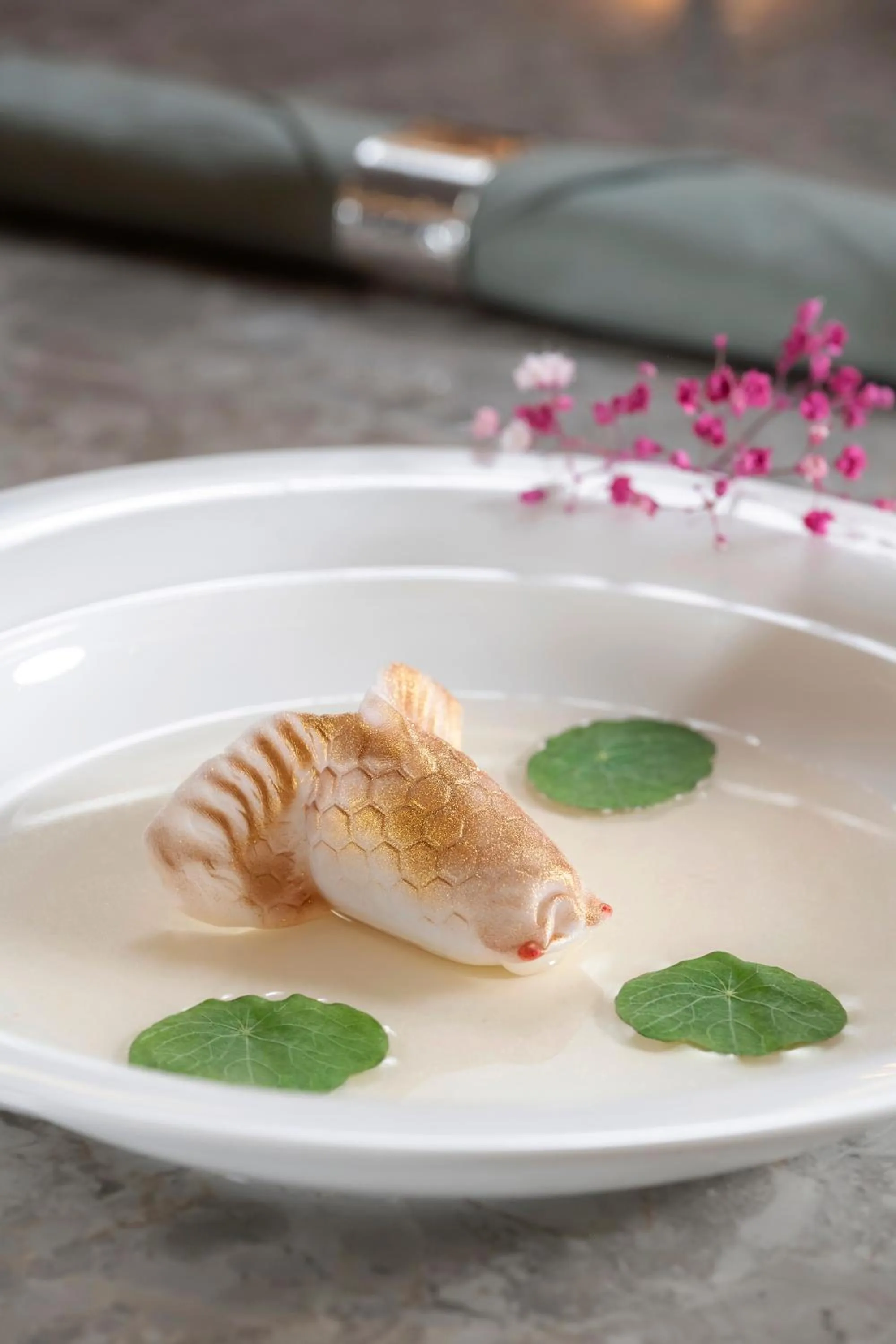 Food close-up in Dorsett Hotel Canary Wharf