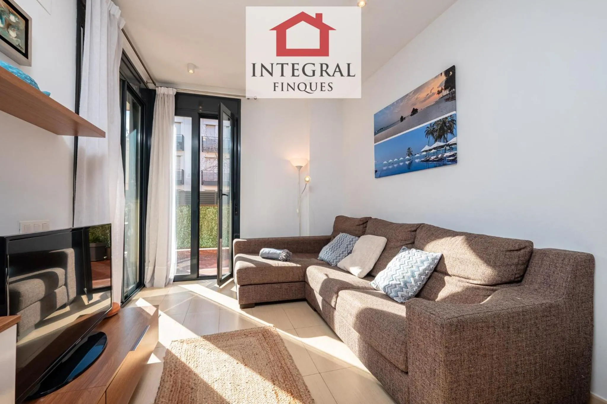 TV and multimedia in Apartament Cel Blau
