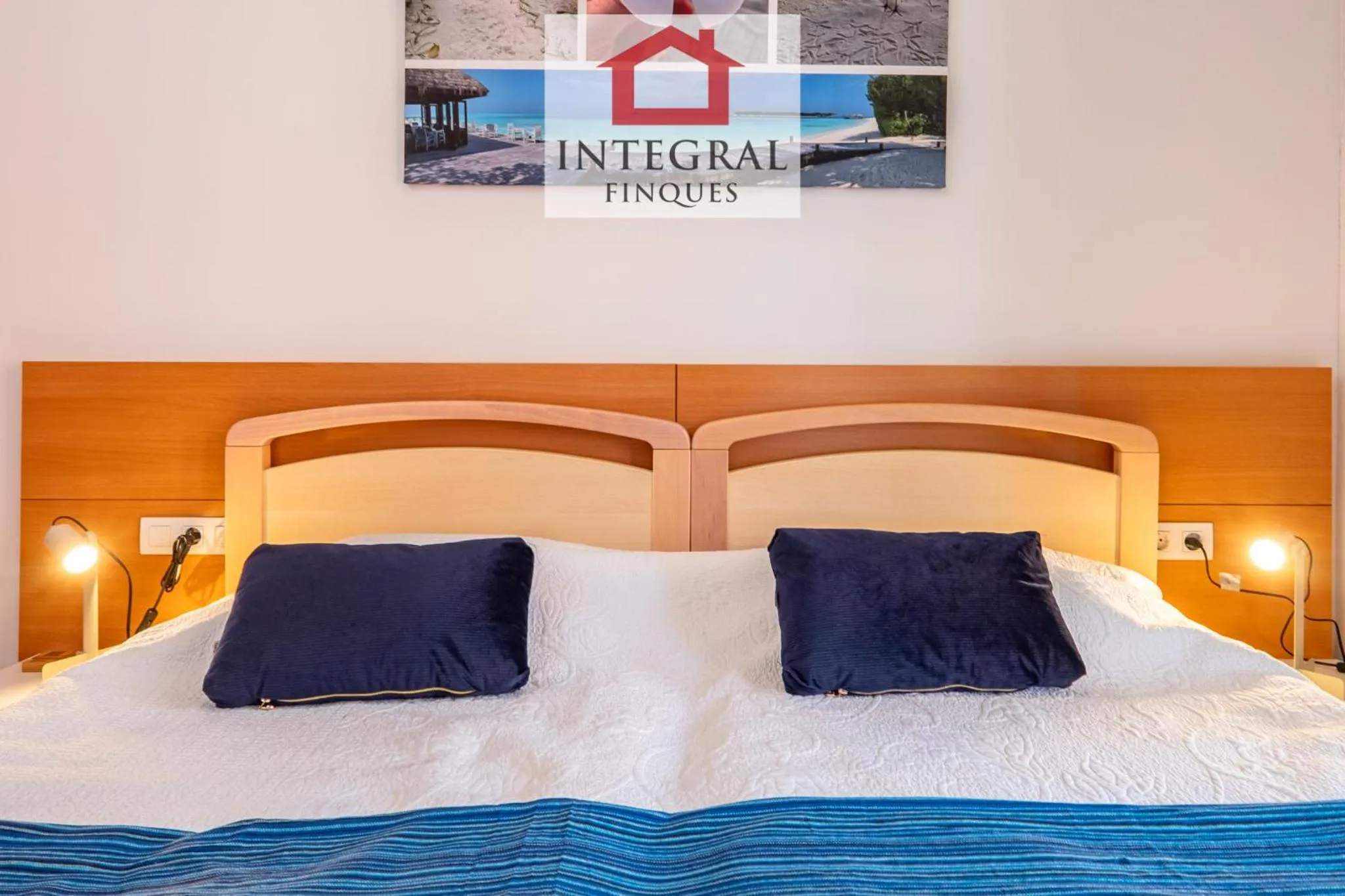 Bed in Apartament Cel Blau
