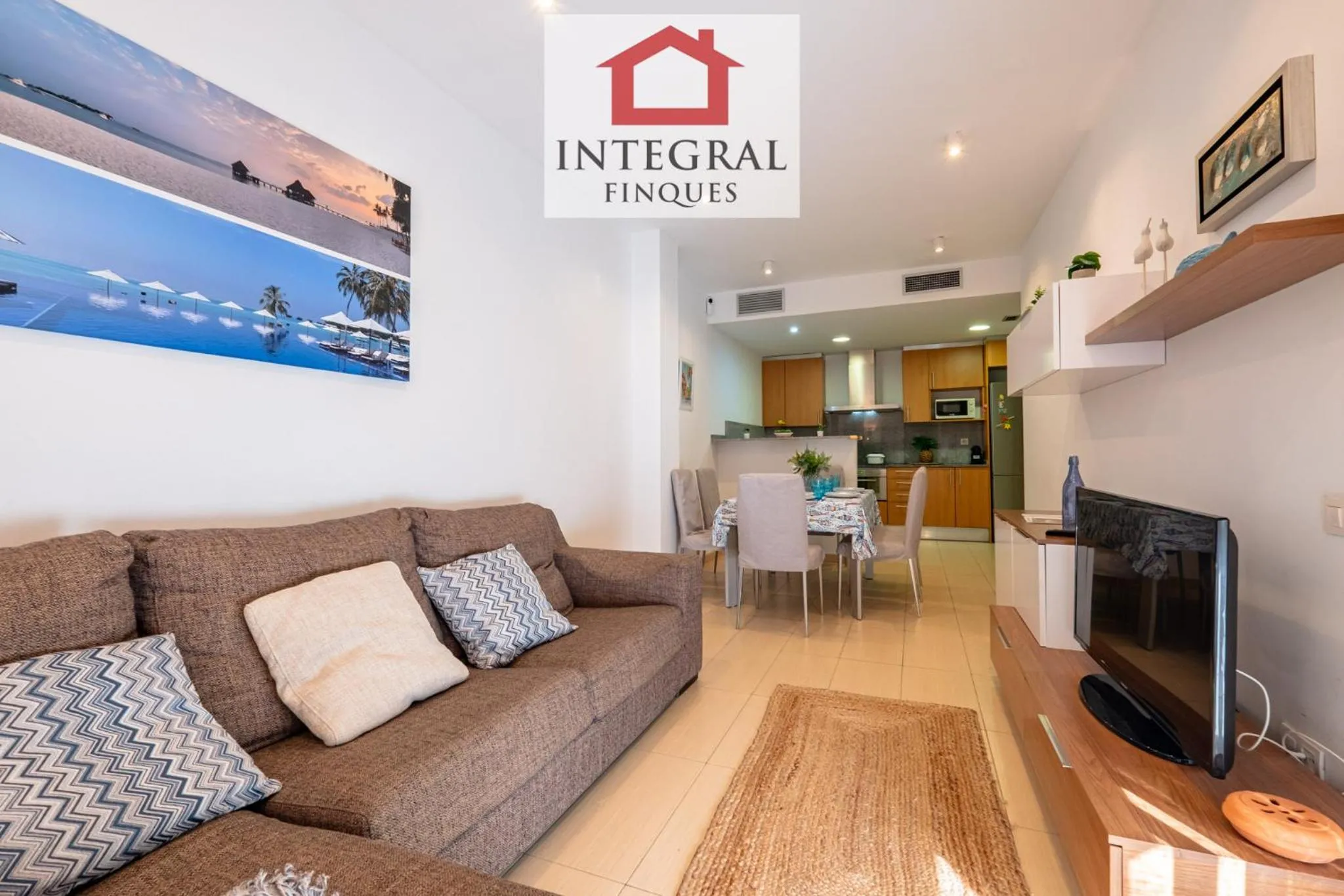 TV and multimedia in Apartament Cel Blau