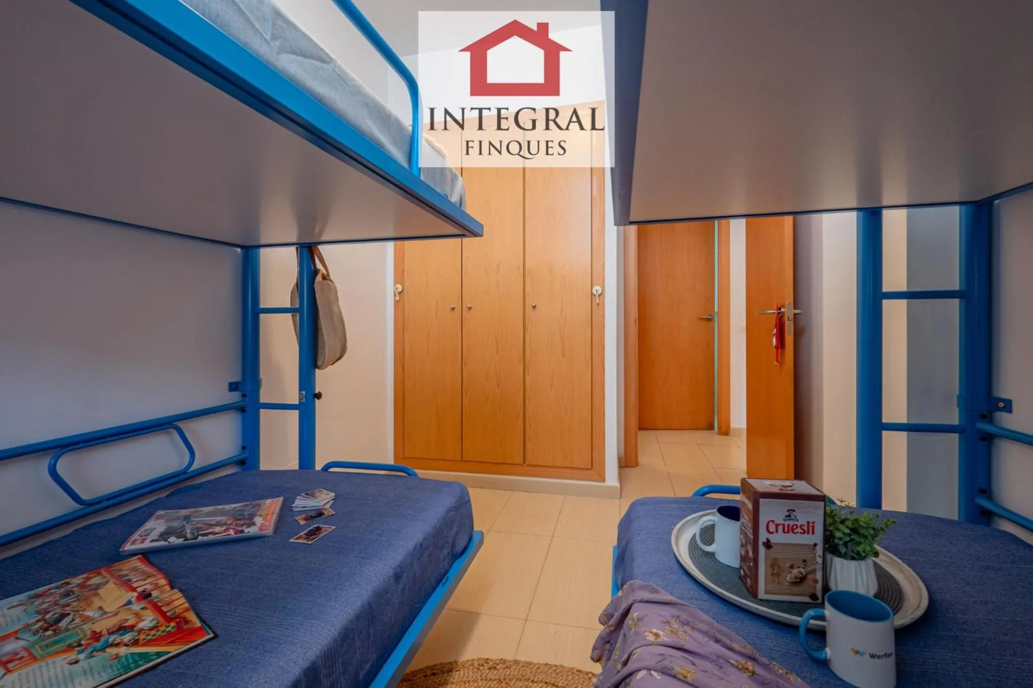 Bedroom, Bed in Apartament Cel Blau