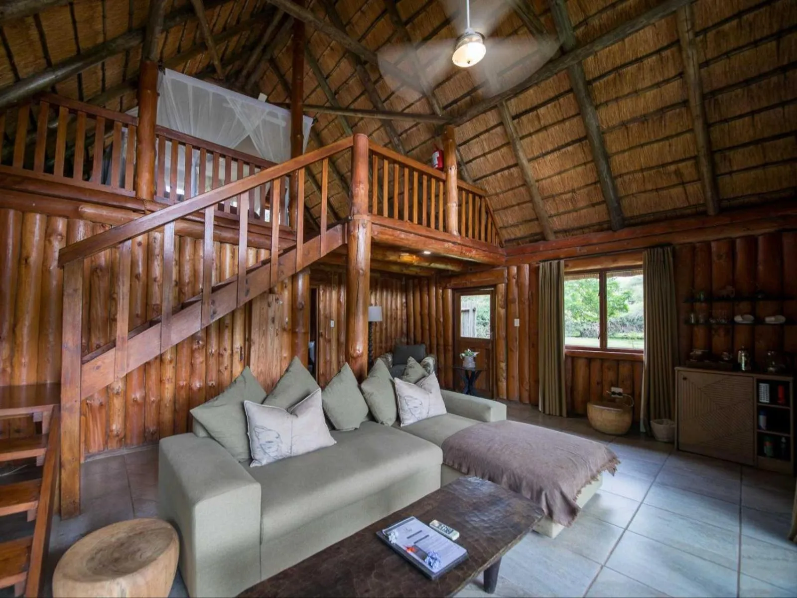 Living room in Rhino River Lodge