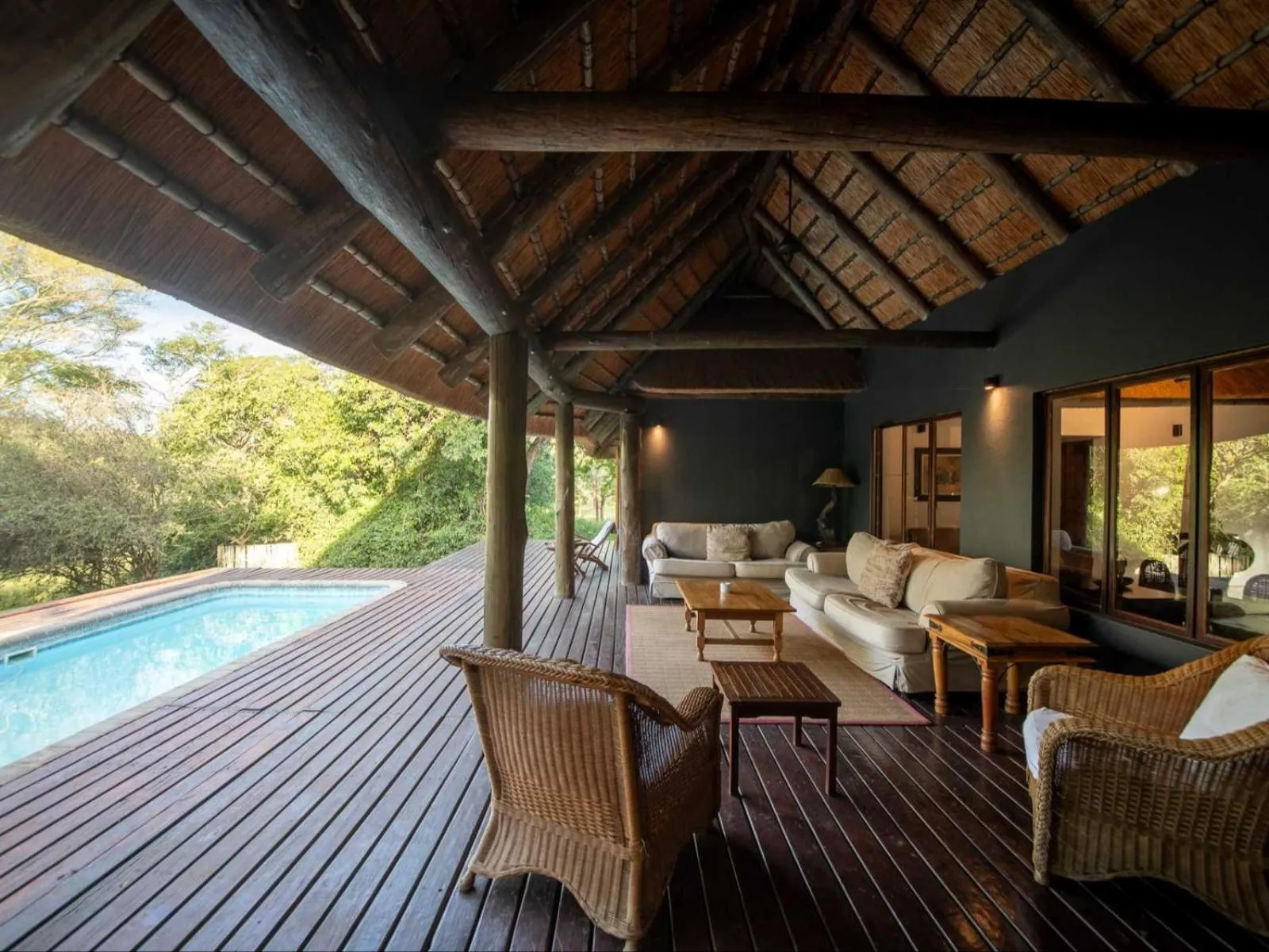 Patio in Rhino River Lodge