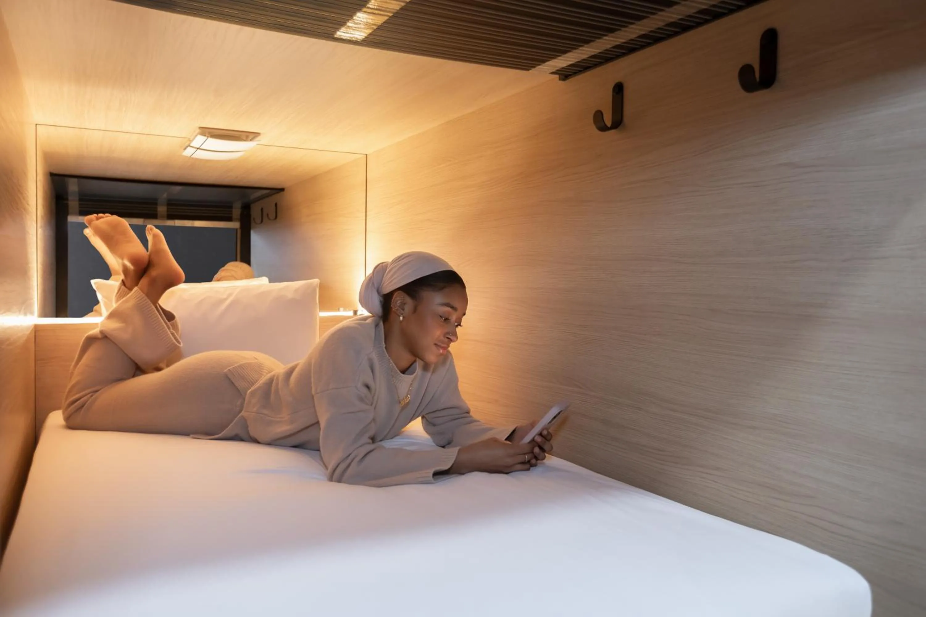 Bedroom, Bed in Zedwell Capsule Hotel Piccadilly Circus