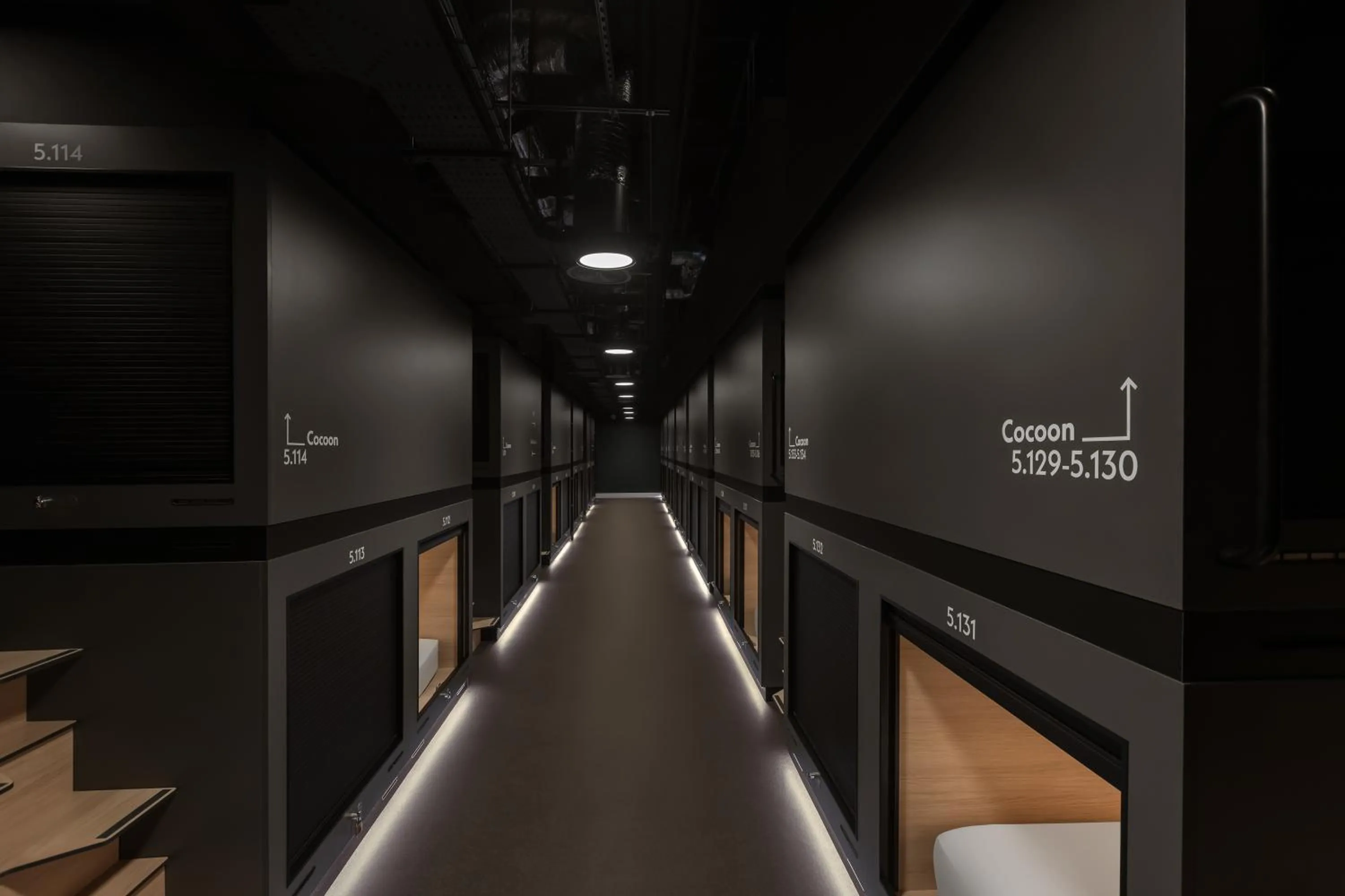 Bedroom in Zedwell Capsule Hotel Piccadilly Circus