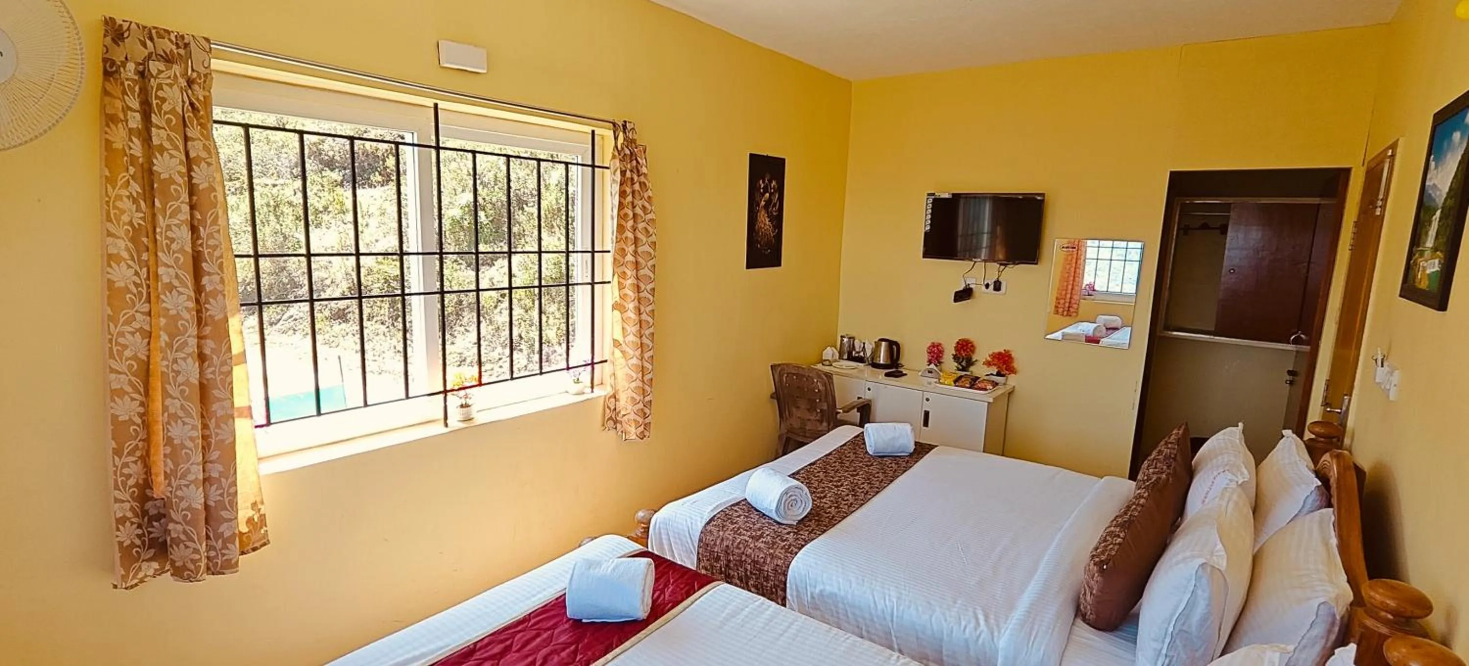 Bed in Kodai Hillscape