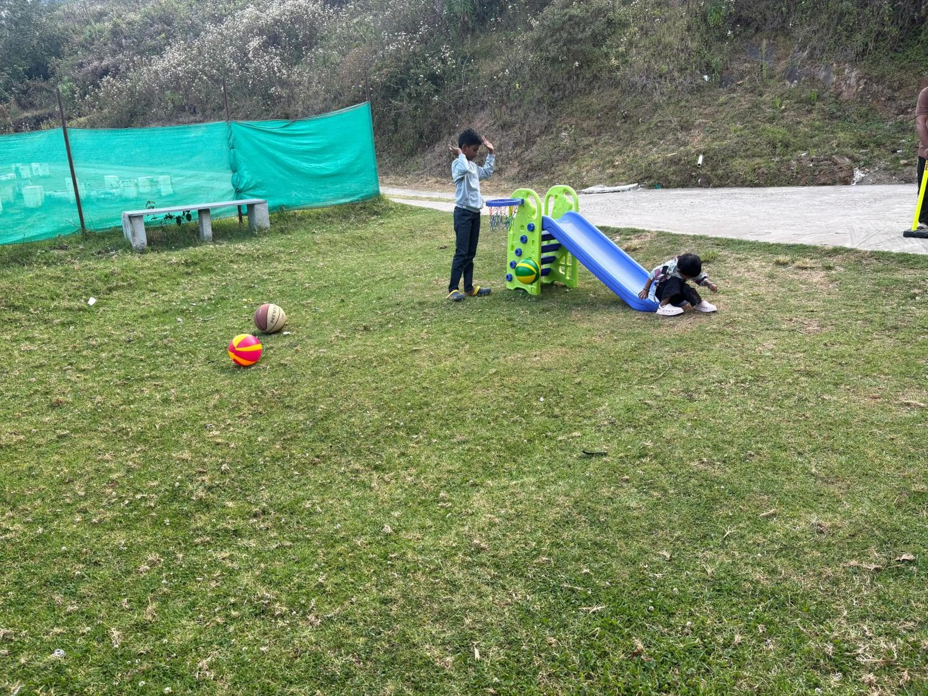 People in Kodai Hillscape