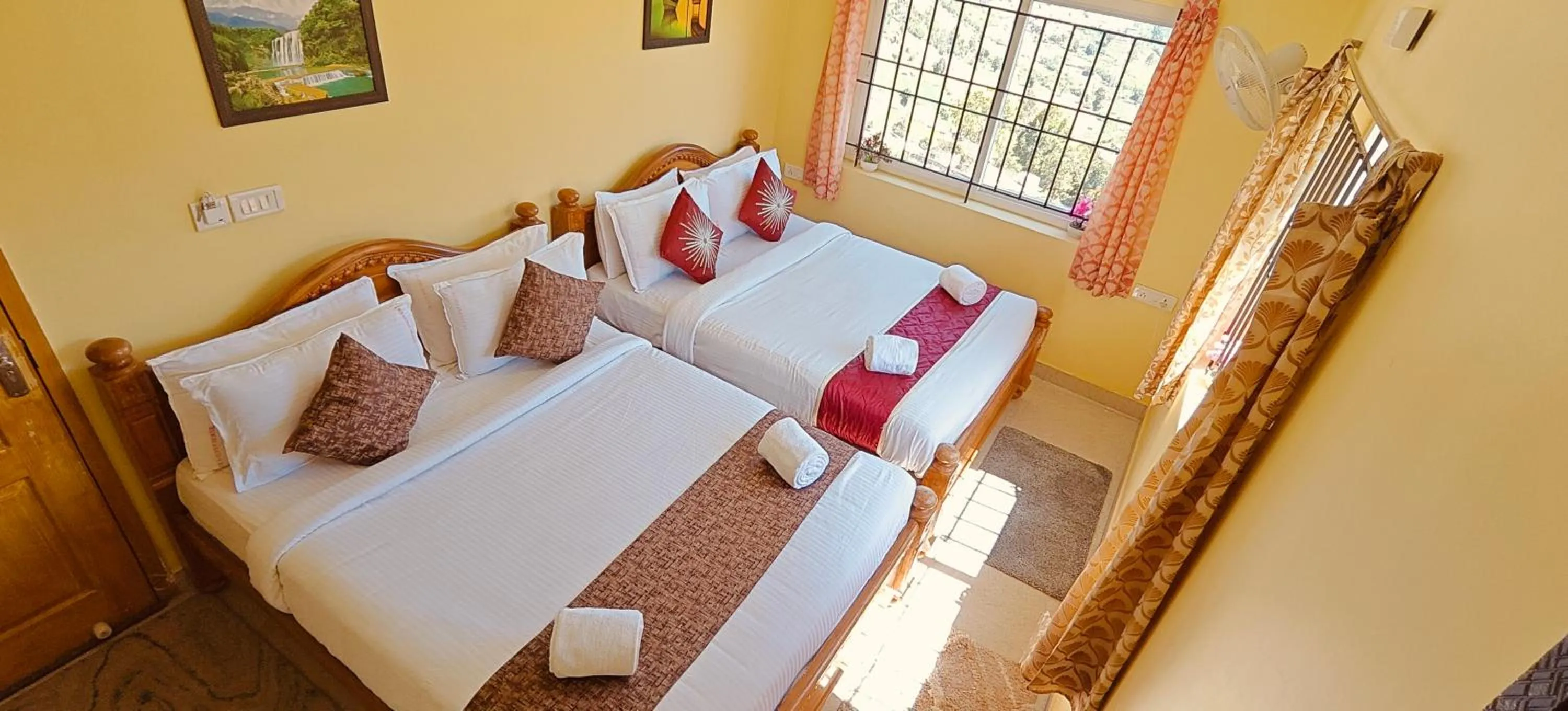 Bed in Kodai Hillscape