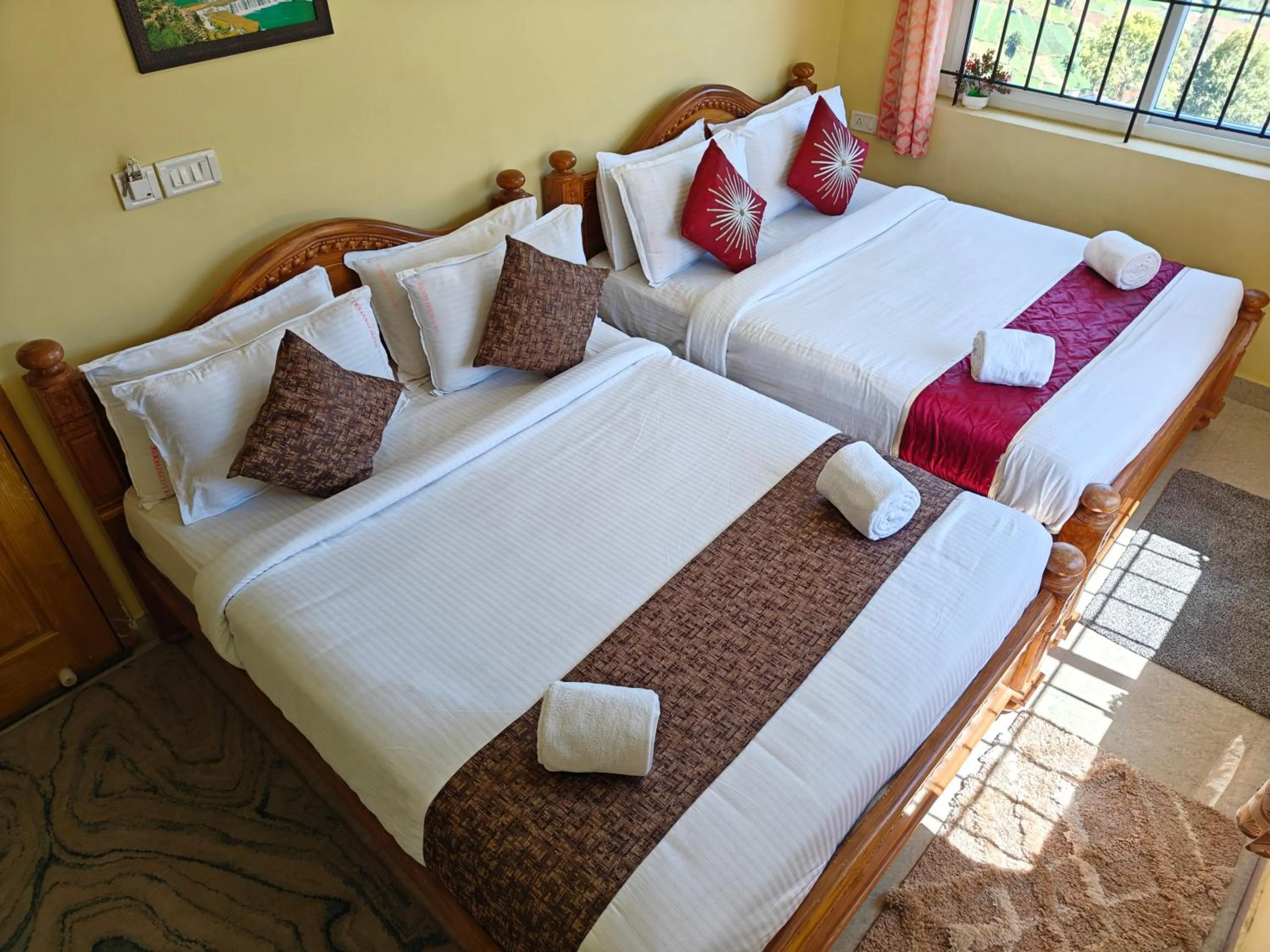 Bed in Kodai Hillscape