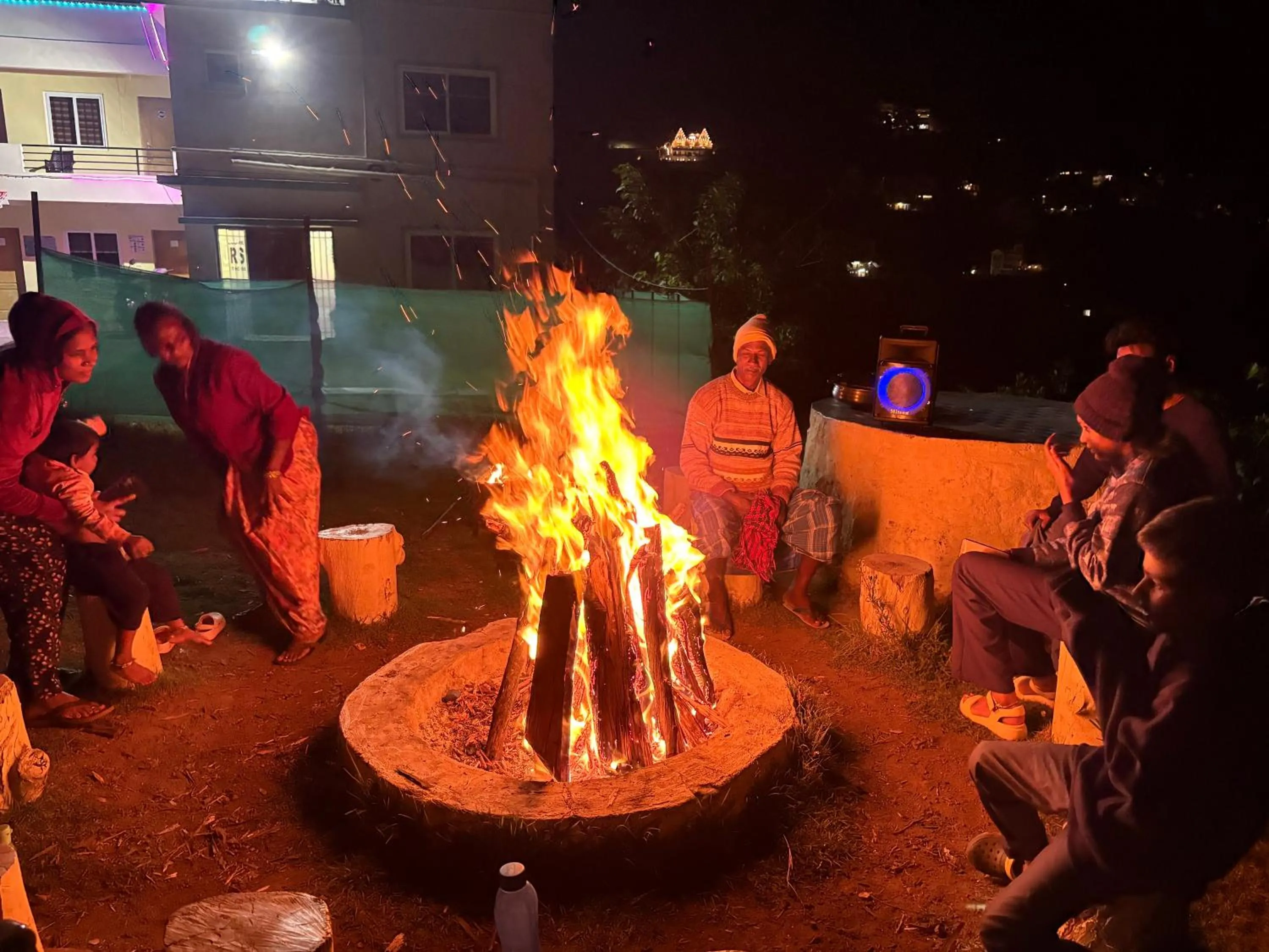 fireplace in Kodai Hillscape