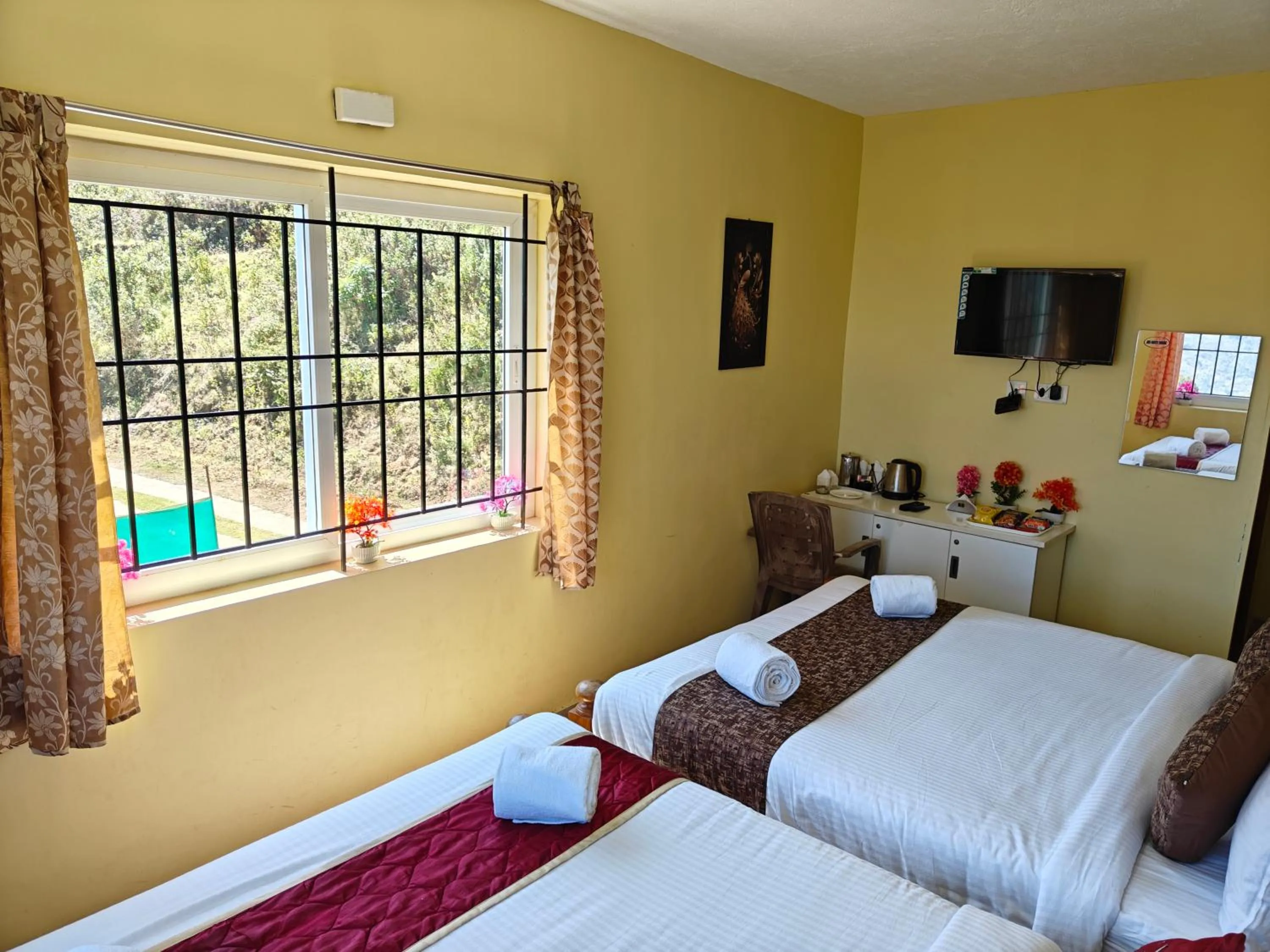 Bed in Kodai Hillscape