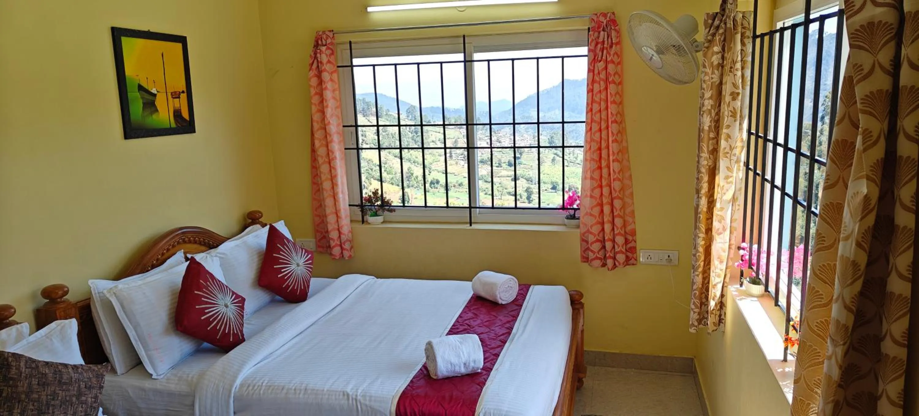 Bed in Kodai Hillscape