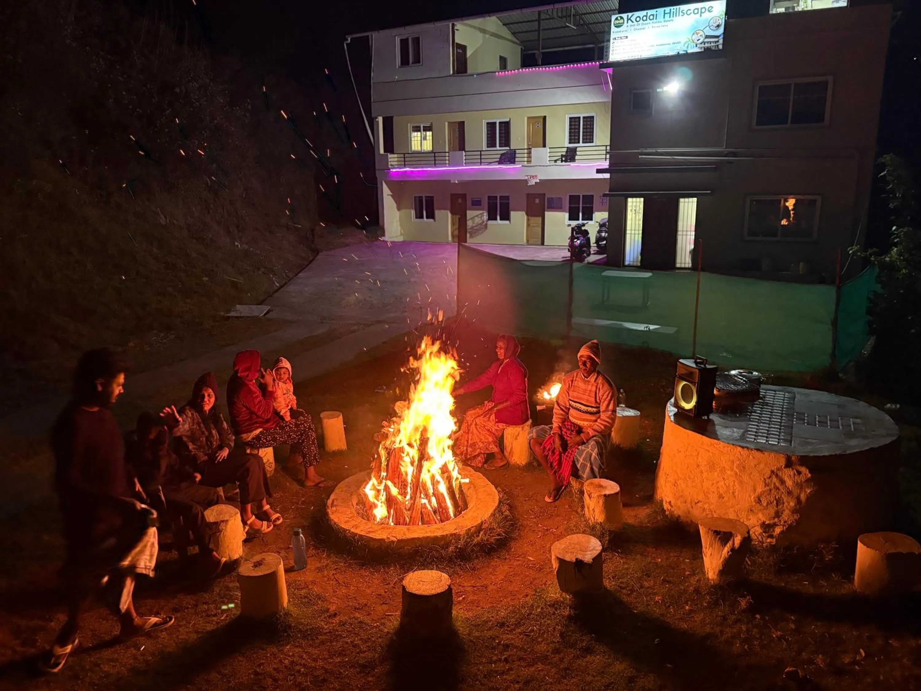 Night in Kodai Hillscape