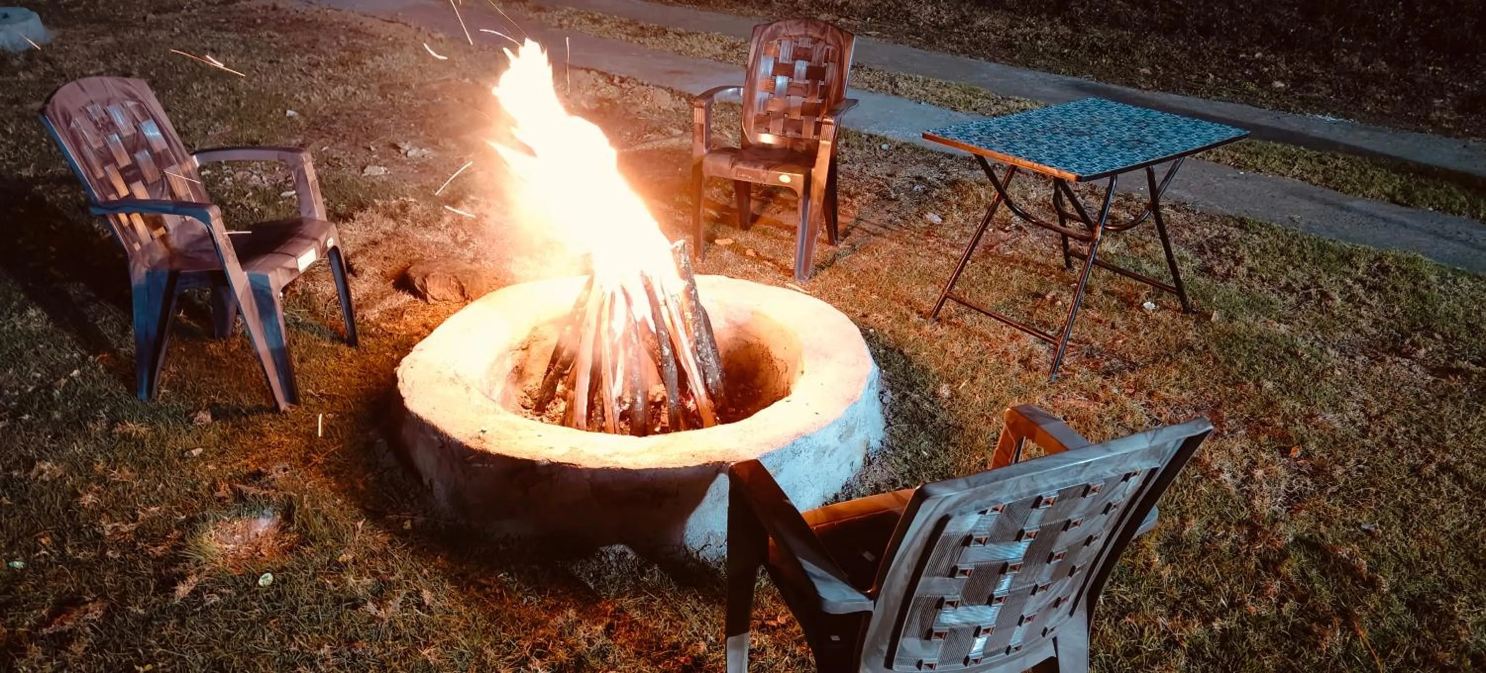 fireplace in Kodai Hillscape