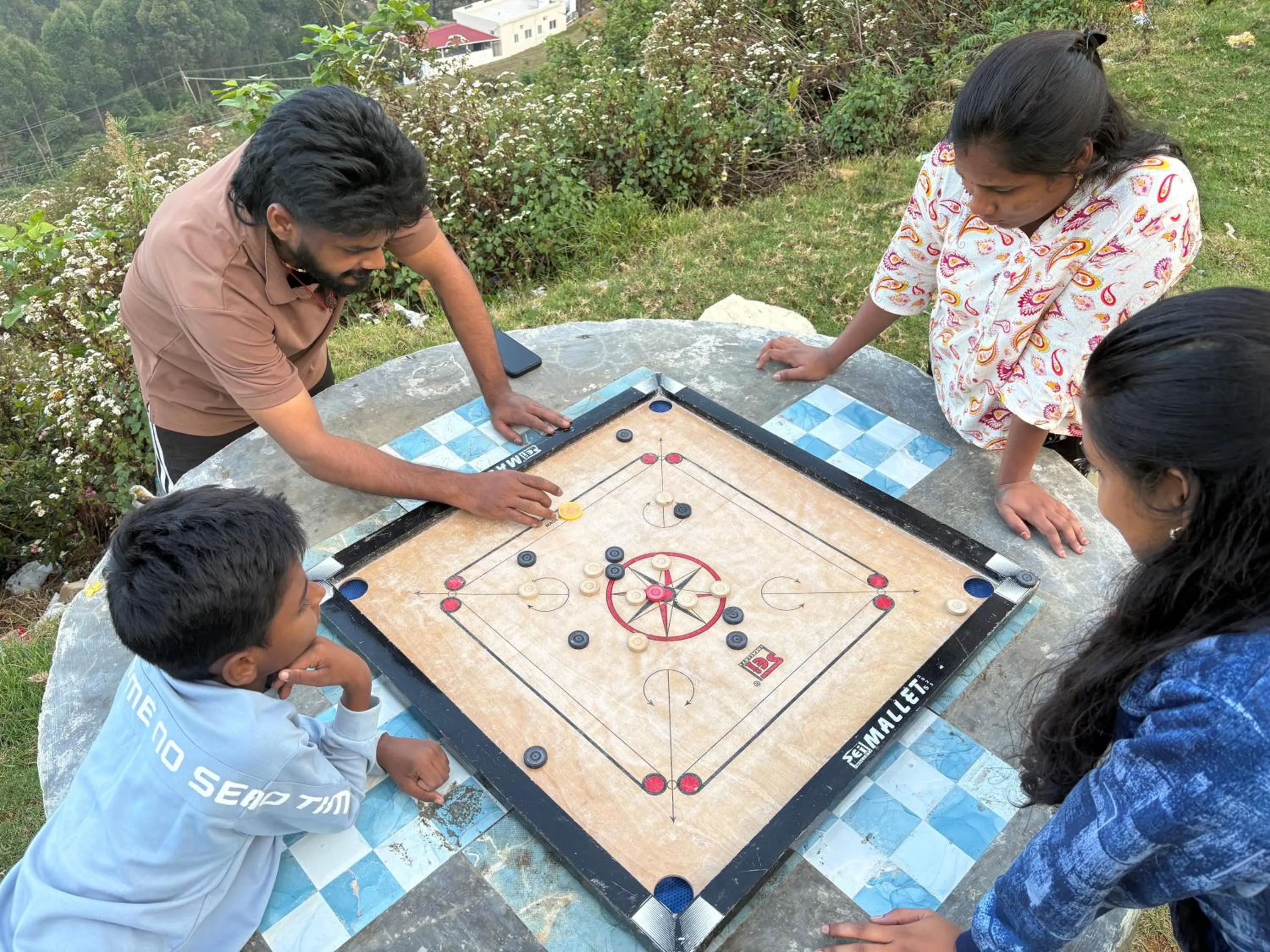Children play ground in Kodai Hillscape