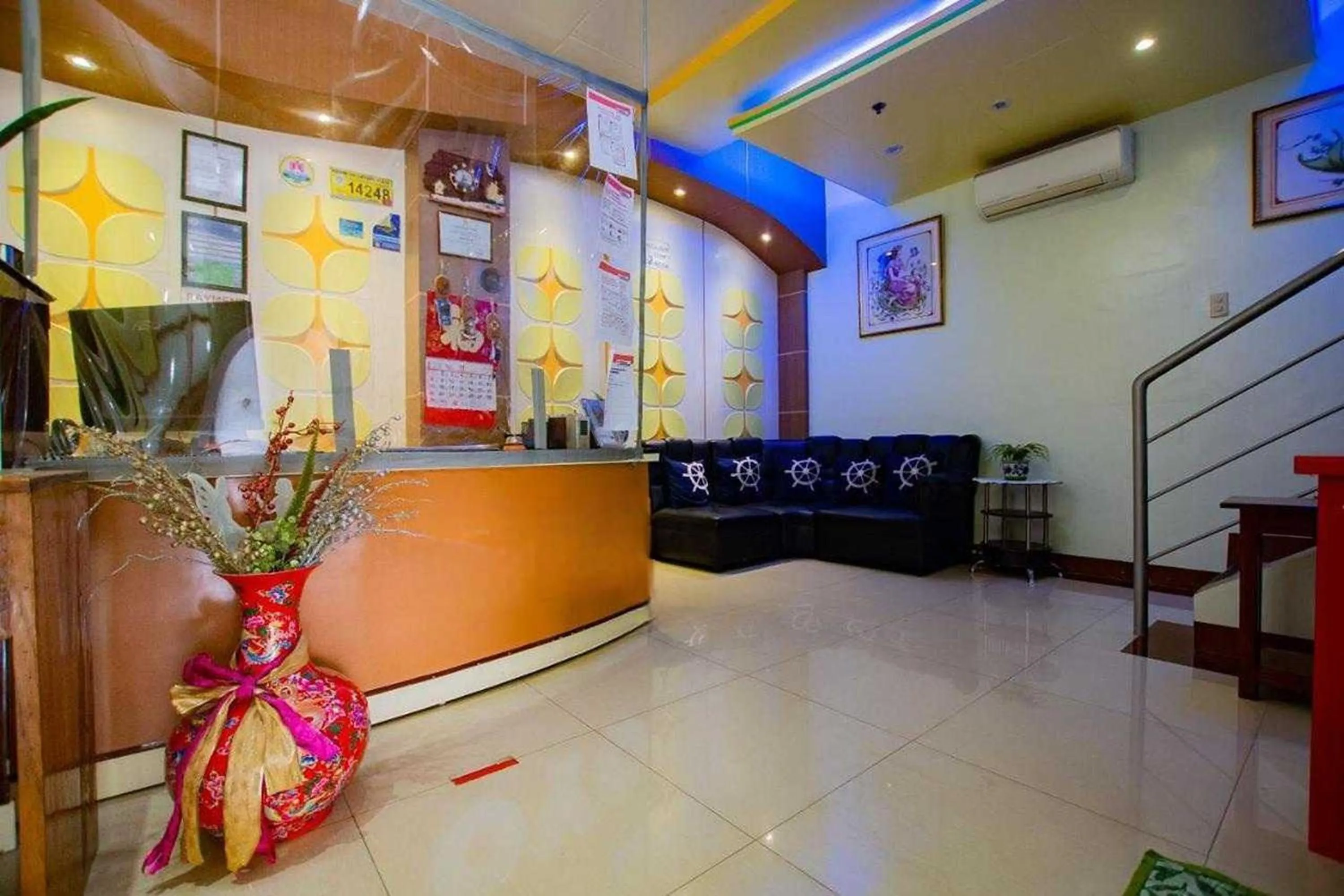 Lobby or reception in Dads Bayview Pension