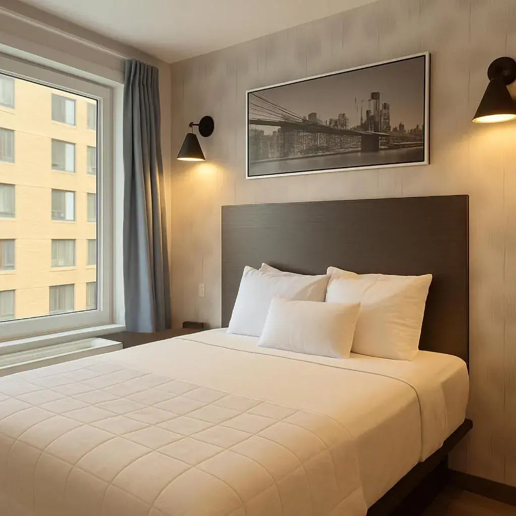 Bedroom, Bed in Bkway Hotel Brooklyn Bedroom, Bed in Bkway Hotel Brooklyn